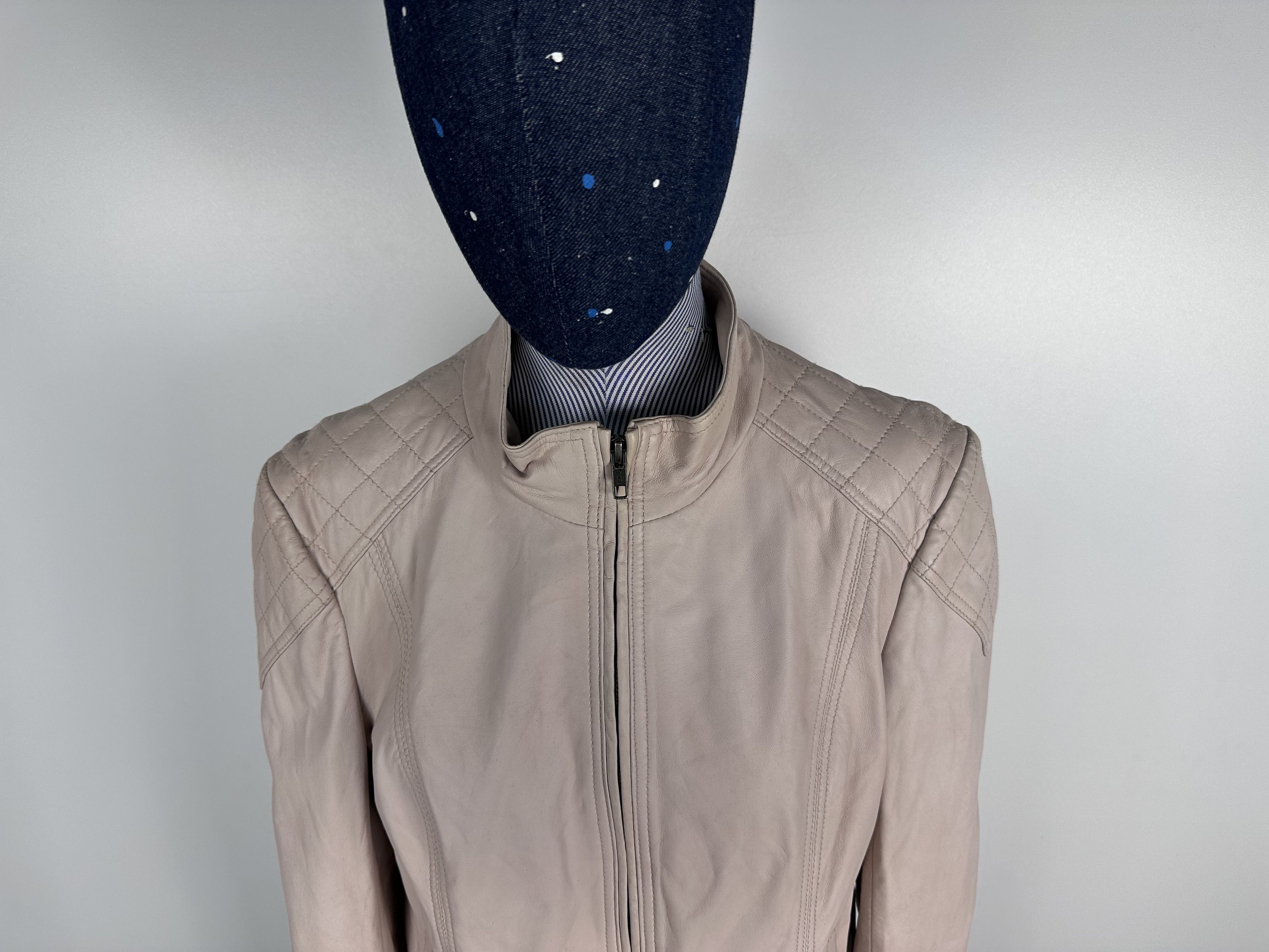 Reiss Reiss Women's Leather Jacket Soft Pinc Size M Size M / US 6-8 / IT 42-44 - 3 Thumbnail