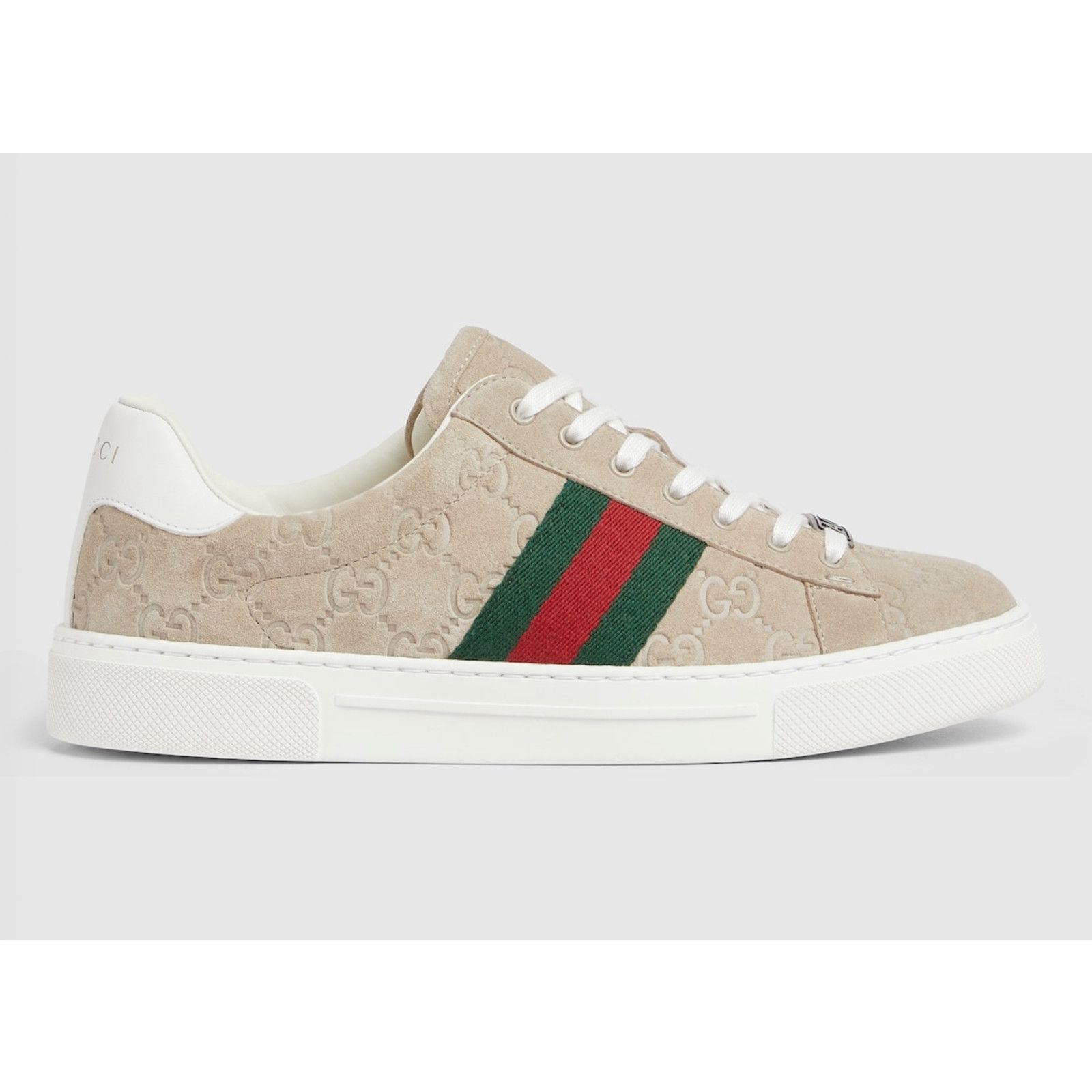 Gucci Gucci Oatmeal Beige Suede Flat Low Top Trainer Sneakers 39 Size US 9 / IT 39 - 3 Thumbnail