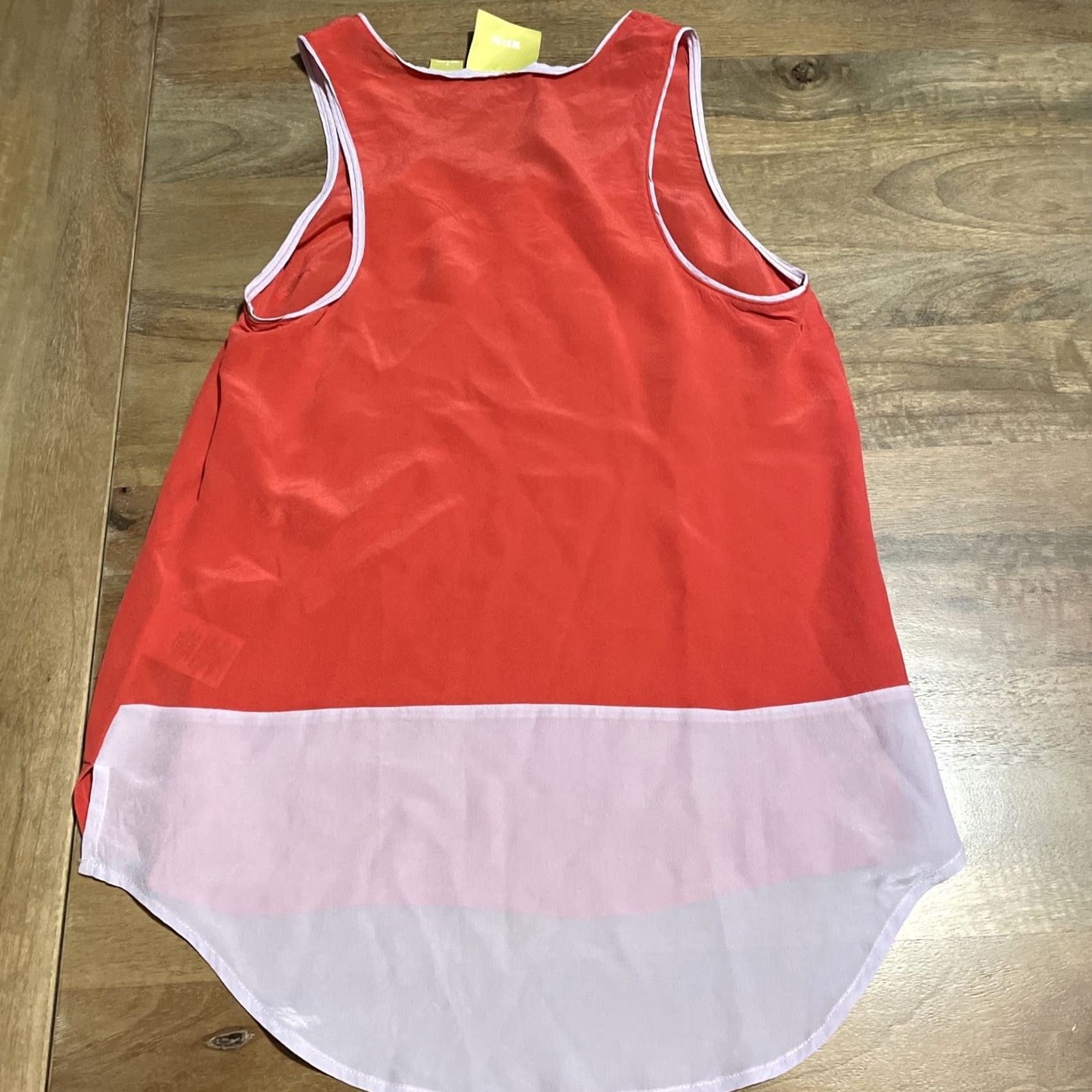 Vintage Maeve Blouse Womens Size 2 Red Silk Sleeveless Scoop Neck Pullover Casual Party/Cocktail Travel Undefined Size XS / US 0-2 / IT 36-38 - 2 Thumbnail