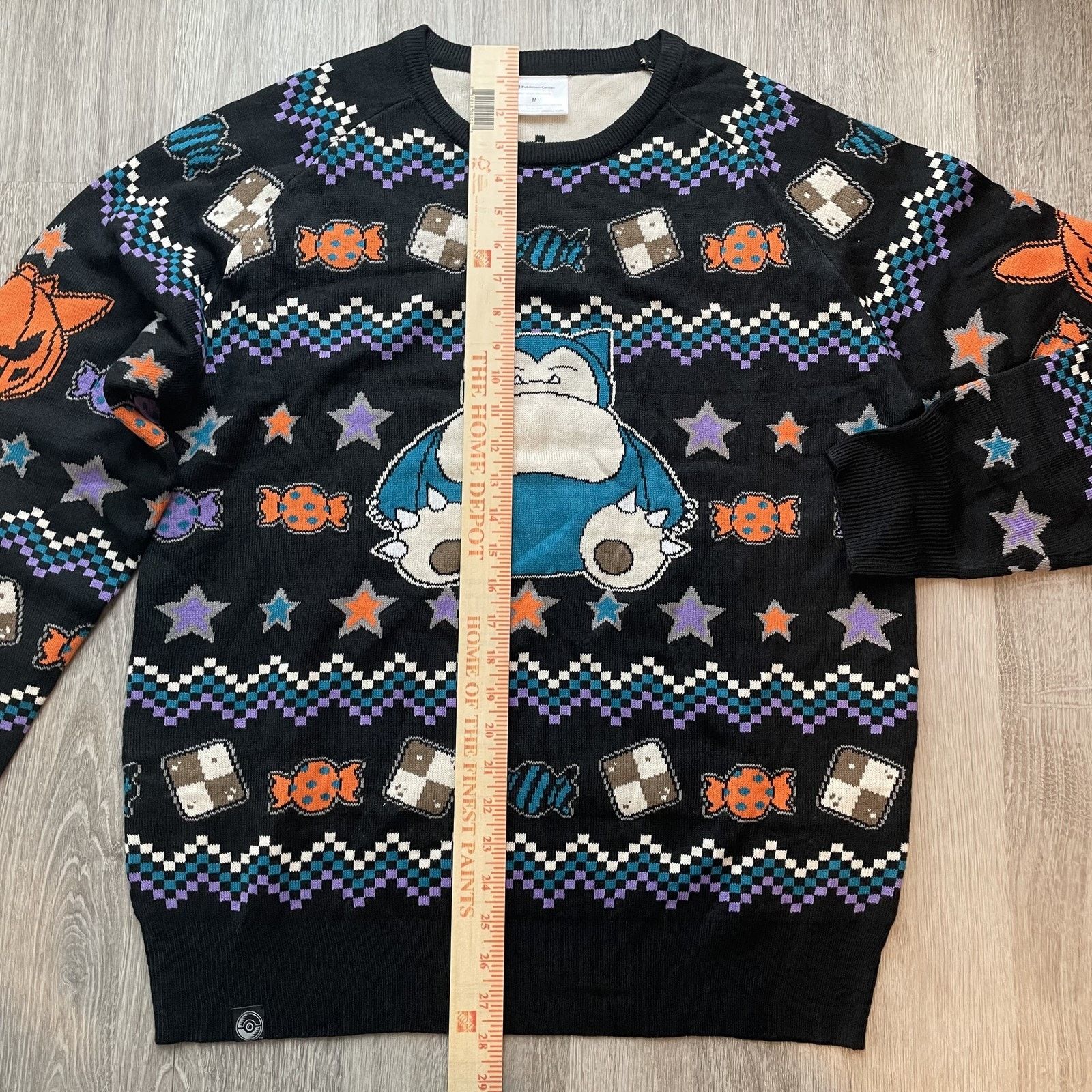 Pokemon Pokemon Center Snorlax Halloween Ugly Sweater Adult M Black Size M / US 6-8 / IT 42-44 - 4 Thumbnail