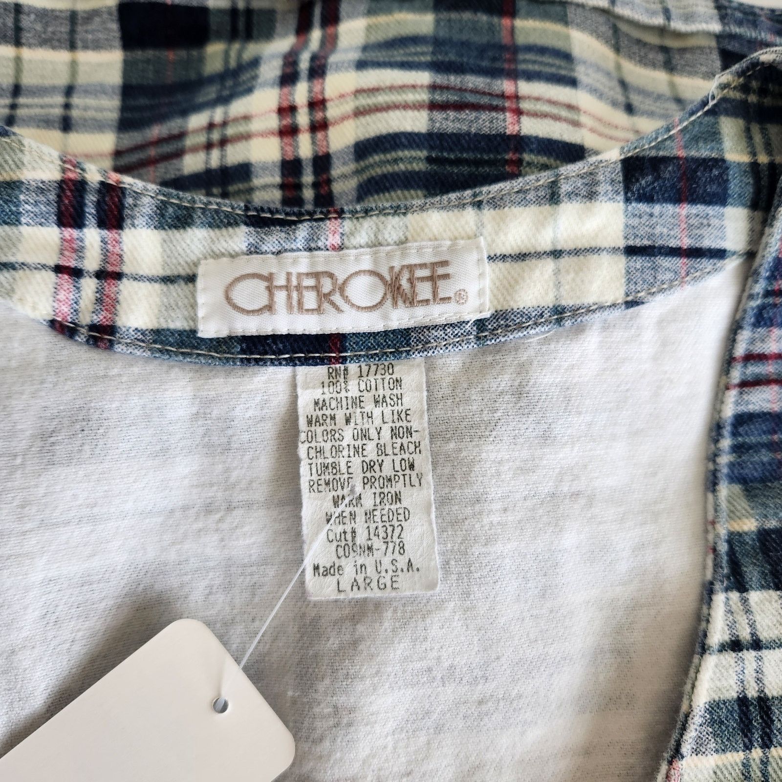 Cherokee 90 Cherokee Red White Blue Plaid Cotton Vest Button L Size L / US 10 / IT 46 - 5 Thumbnail