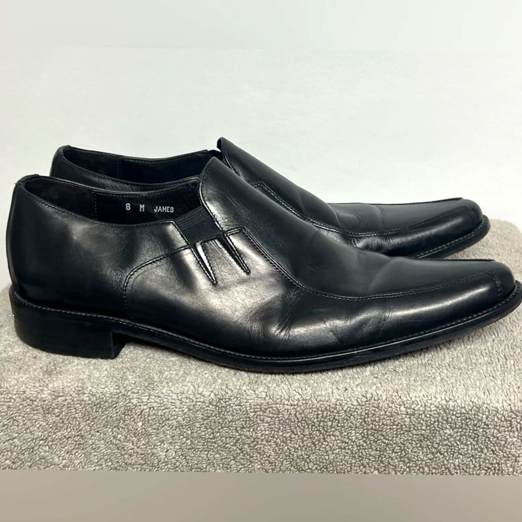 Donald Pliner Donald J Pliner Black Leather Loafers Oxford Size 8M Made In Italy Mens Shoes Size US 8 / EU 41 - 6 Thumbnail