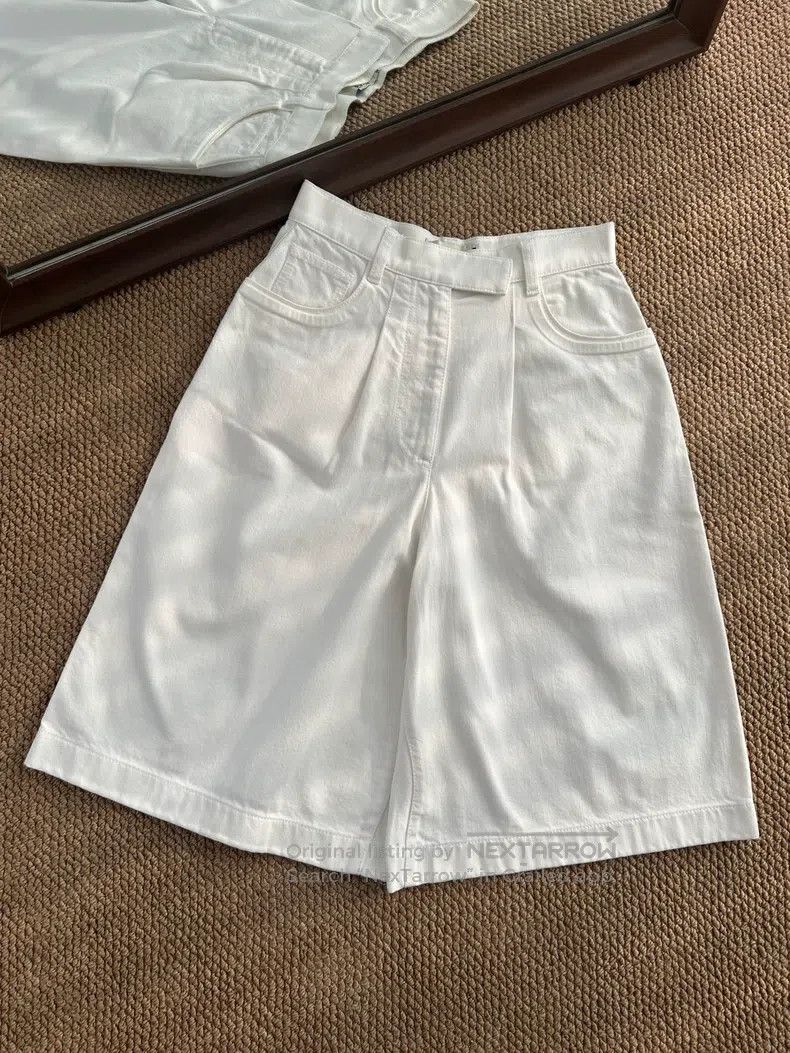 Fendi Fendi Casual and slim five-section wide-leg jeans - white Size 24" / US 00 / IT 34 - 2 Thumbnail