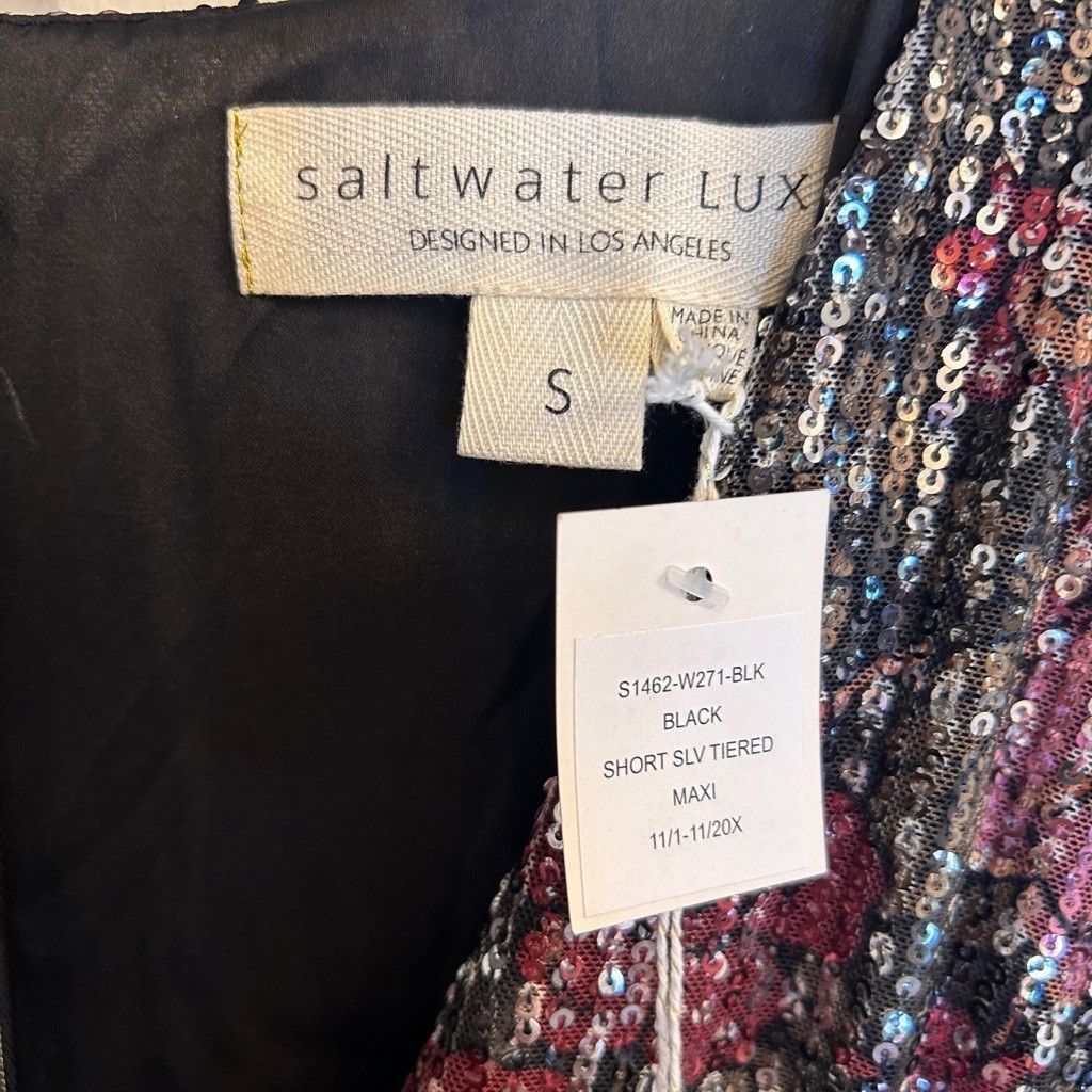 Saltwater Luxe Saltwater Luxe Sequin Floral print maxi Dress S Size S / US 4 / IT 40 - 6 Thumbnail