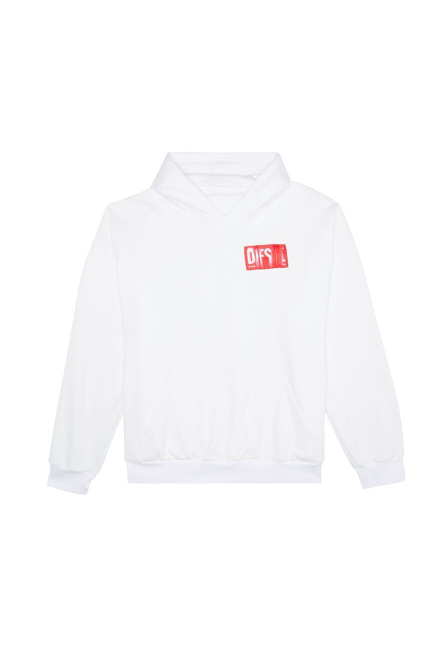 Diesel o1mle1025 S-Nlabel Hoodie in White Size US L / EU 52-54 / 3 - 1 Preview