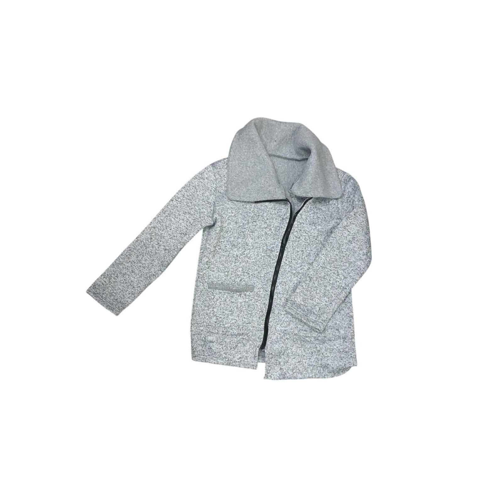 Other Cuddl Duds Gray Zip Up Sweater Fleece Knit One Size Size ONE SIZE - 3 Thumbnail