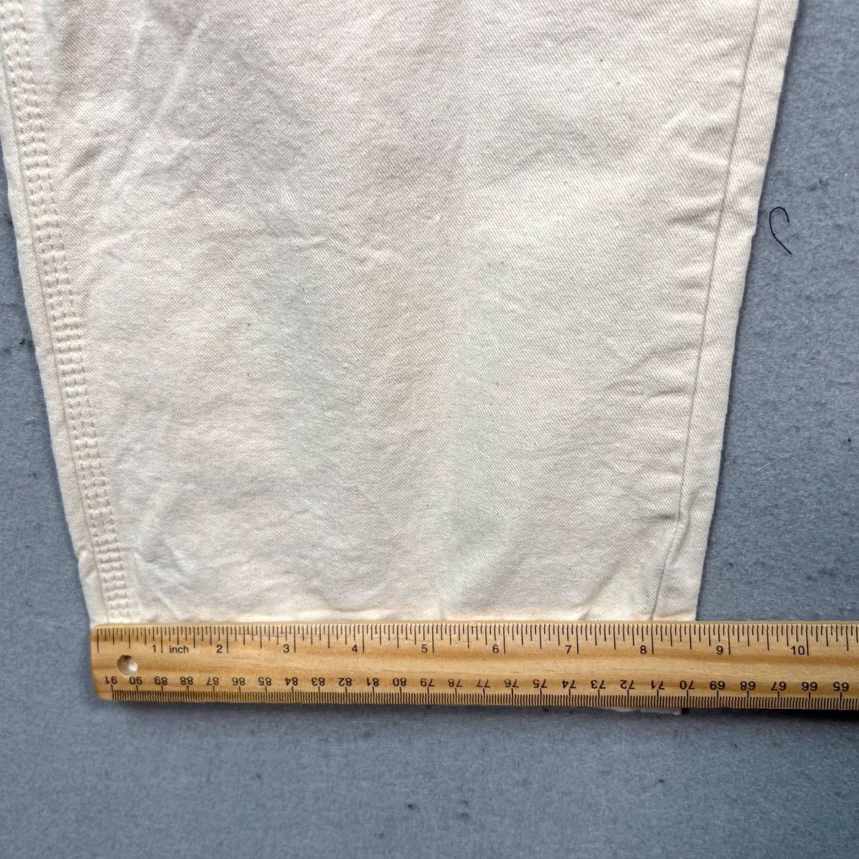 Dickies Dickies Mens Size 32 x 30 Ivory White Carpenter Double Knee Pants 100% Cotton Size US 32 / EU 48 - 7 Thumbnail