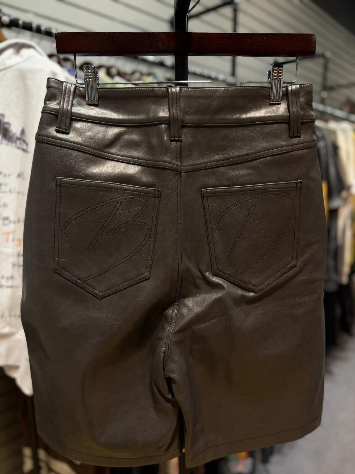 Bottega Desires Bottega Desires Grey Leather Shorts - Brand New Size 28 Size US 28 / EU 44 - 5 Thumbnail