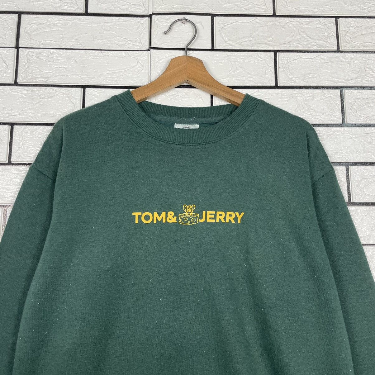 Japanese Brand Tom And Jerry Green Sweatshirt Size US L / EU 52-54 / 3 - 2 Thumbnail