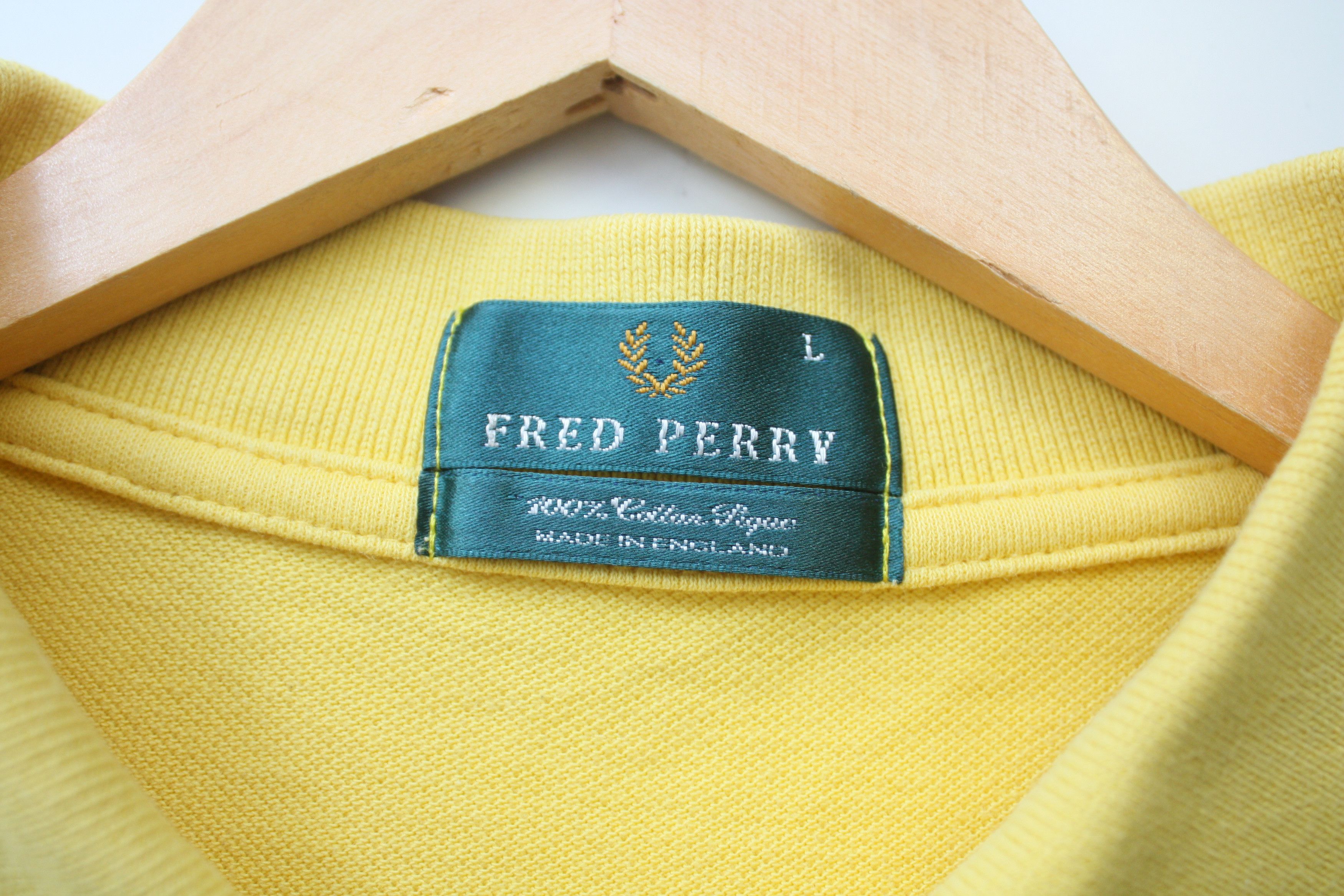 Fred Perry Fred Perry Vintage Lemon Yellow Polo Men's Large Size US L / EU 52-54 / 3 - 6 Thumbnail