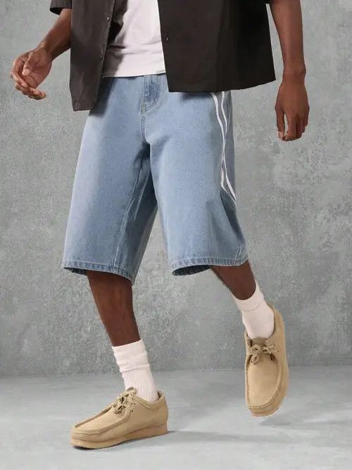 Japanese Brand × Vintage VINTAGE denim jeans shorts Y2K DRIP Size US 32 / EU 48 - 2 Thumbnail
