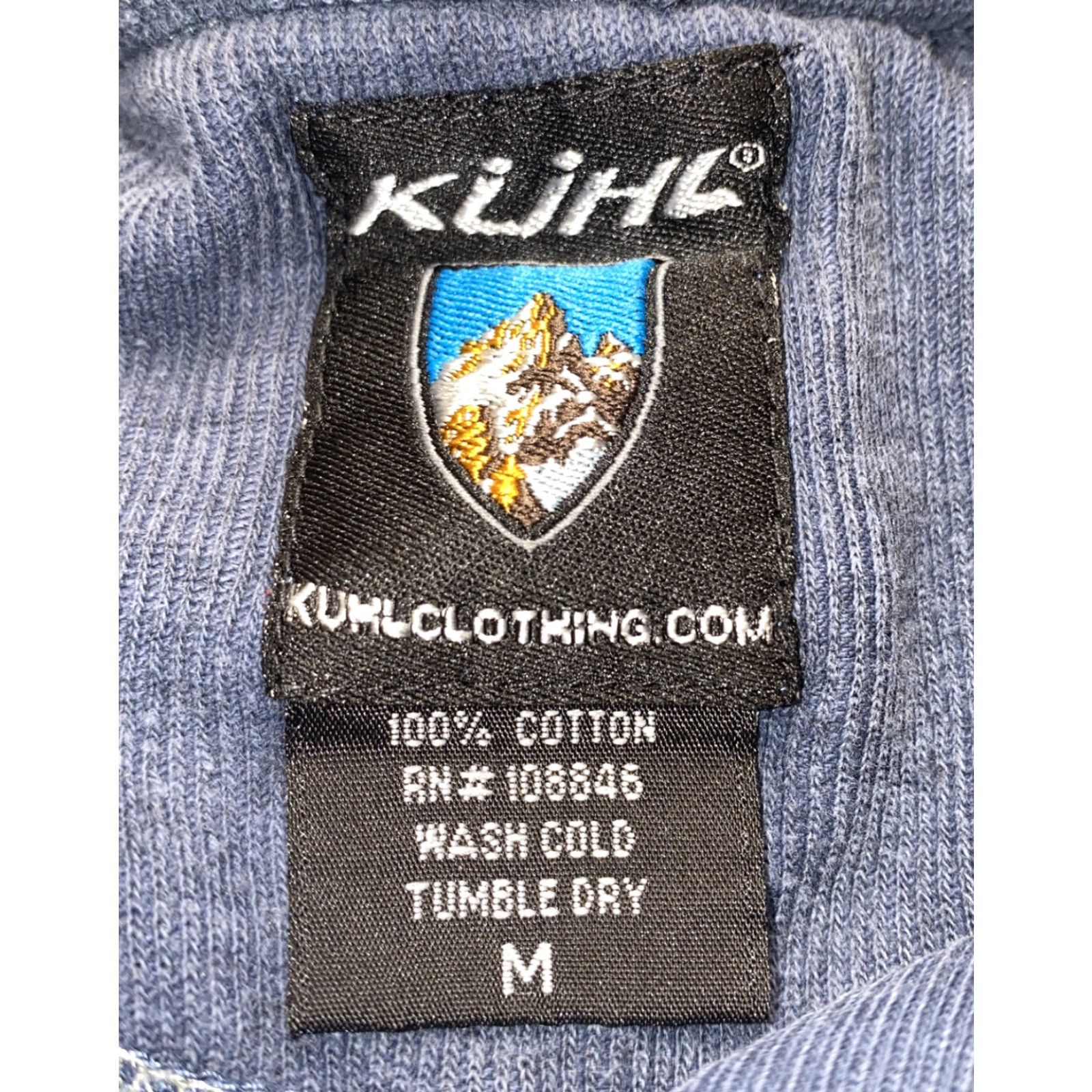 Vintage Kuhl Mens Blue Long Sleeve Pullover Shirt Size M Regular Cotton T-Shirt Department Men Size US M / EU 48-50 / 2 - 5 Thumbnail