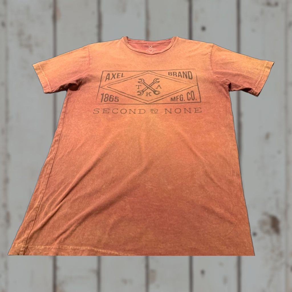 J Brand T K Axel Manufacturing Short Sleeve T-Shirt Mens Medium Brown Crew Neck Cotton Size US M / EU 48-50 / 2 - 1 Thumbnail