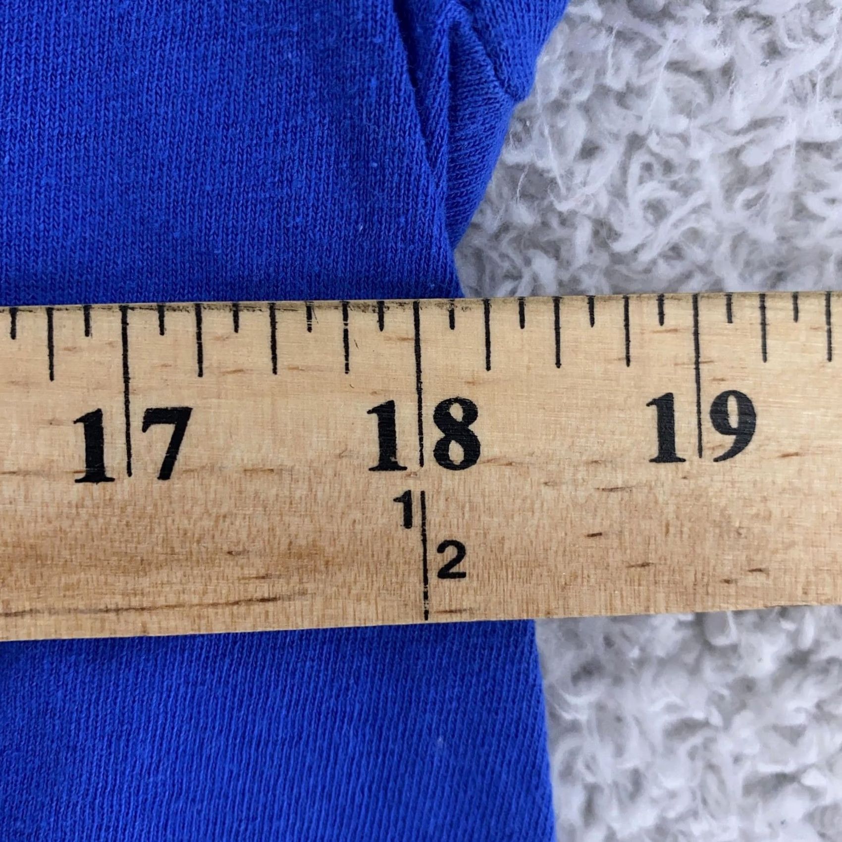 Fruit Of The Loom VINTAGE Fruit of the Loom Shirt Small Pocket Tee Blue USA Single Stitch Blank Mens S Short Sleeve Crew Neck Cotton Size US S / EU 44-46 / 1 - 5 Thumbnail