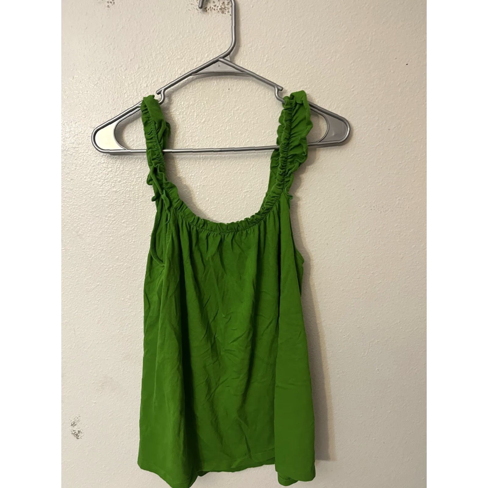 Old Navy OLD NAVY Plus Size XL Sleeveless Green Cami Top Scoop Neck Ruched Stretch Womens Size XL / US 12-14 / IT 48-50 - 3 Thumbnail