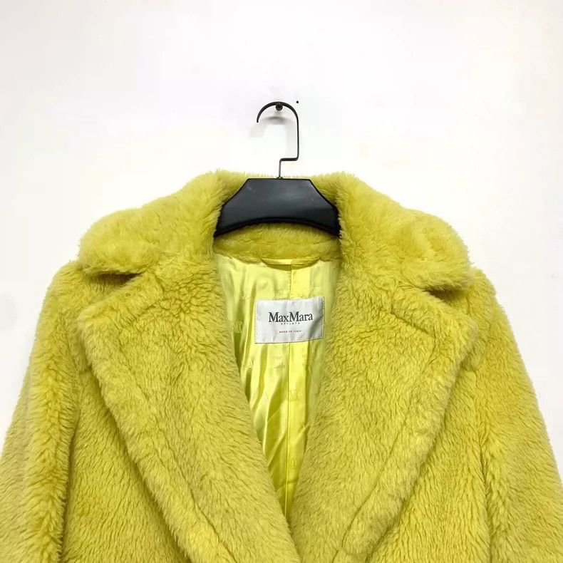 Other Max Mara Lemon yellow teddy coat Size S / US 4 / IT 40 - 3 Thumbnail