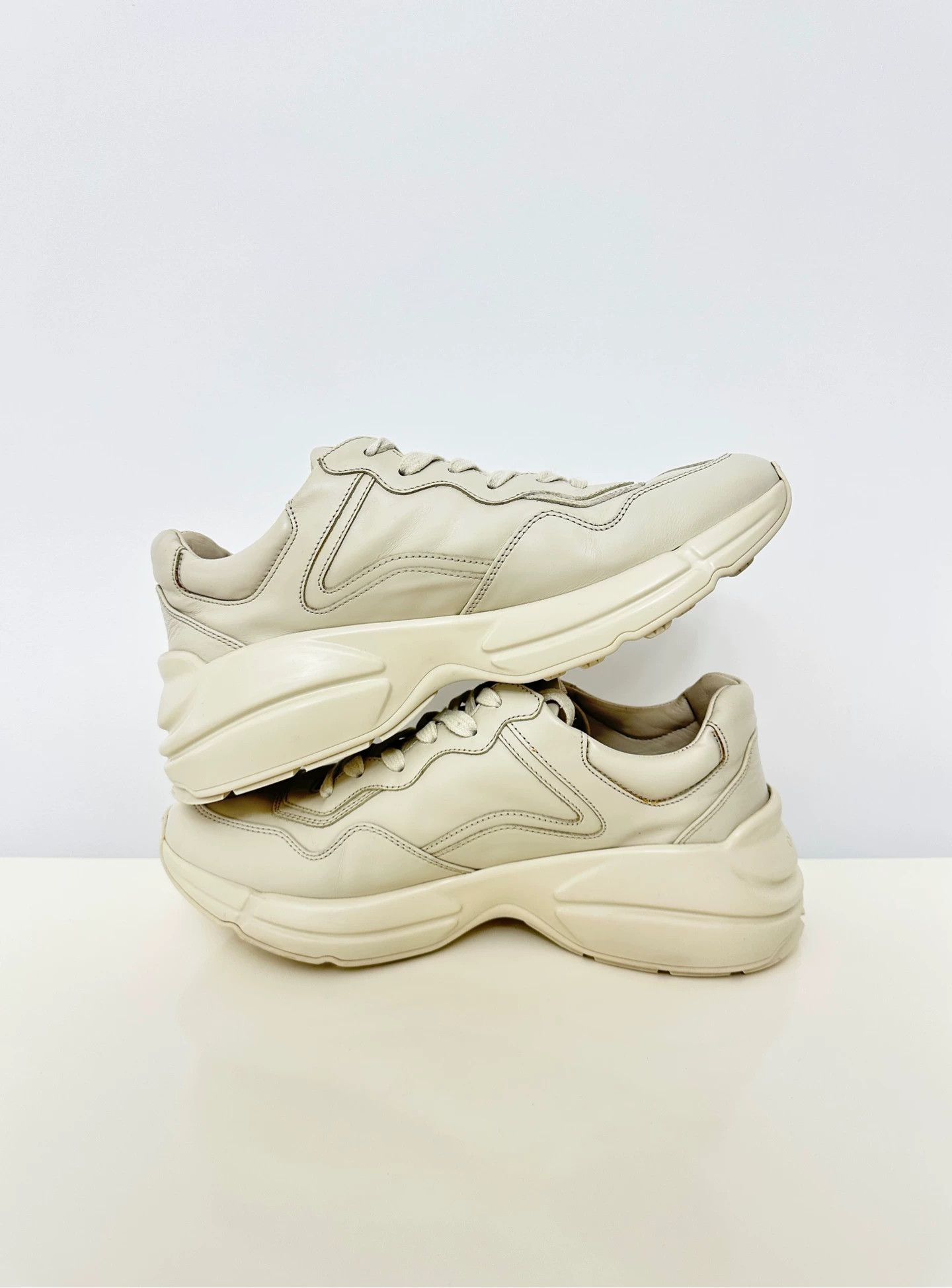 Gucci Gucci Rhyton dad shoe men's ivory white Size US 9 / EU 42 - 7 Thumbnail