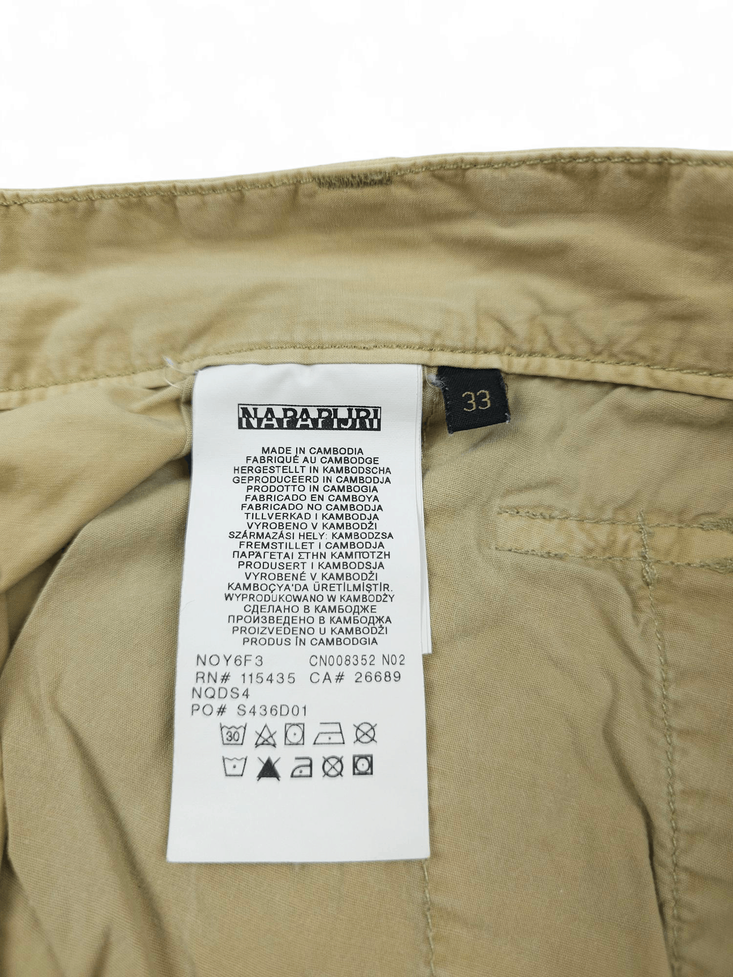 Napapijri 💎 Vintage Baggy Relaxed Cargo Shorts Outdoor Y2K Size L 90s Size US 33 - 8 Thumbnail