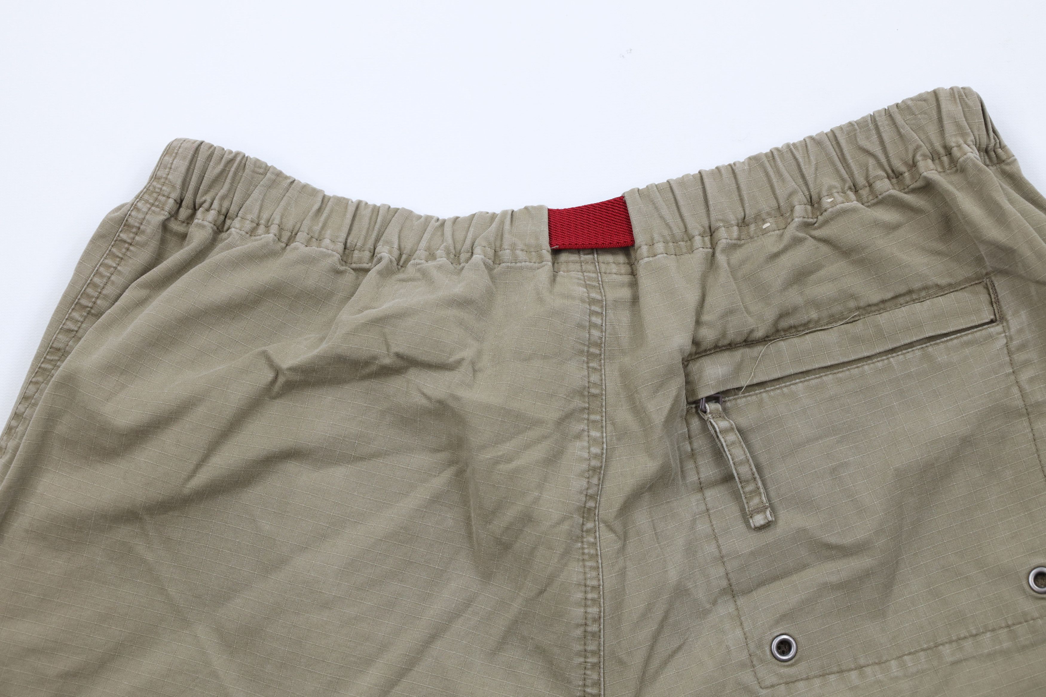 Gap Vintage Y2K 2000 Gap Belted Ripstop Cargo Shorts Green Brown Size US 34 / EU 50 - 9 Thumbnail