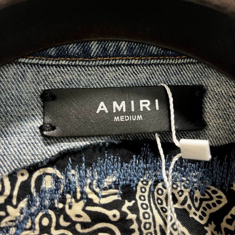 Amiri Amiri Cashew Flower Patch Damaged Jacket-2506 Size US M / EU 48-50 / 2 - 3 Thumbnail