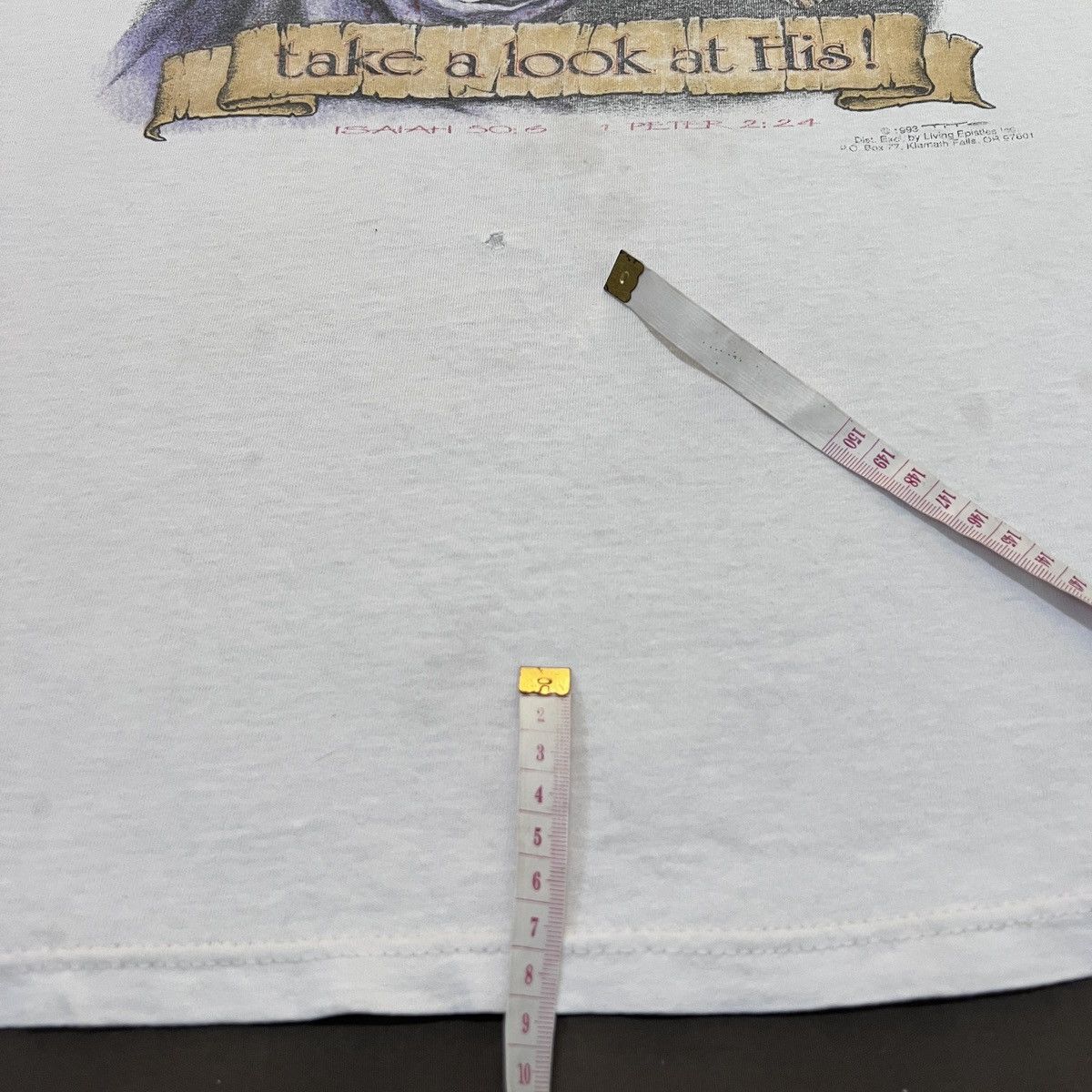 Vintage Vintage 90s Before You Turn Your Back On Jesus Tee XL Faded Size US XL / EU 56 / 4 - 9 Thumbnail