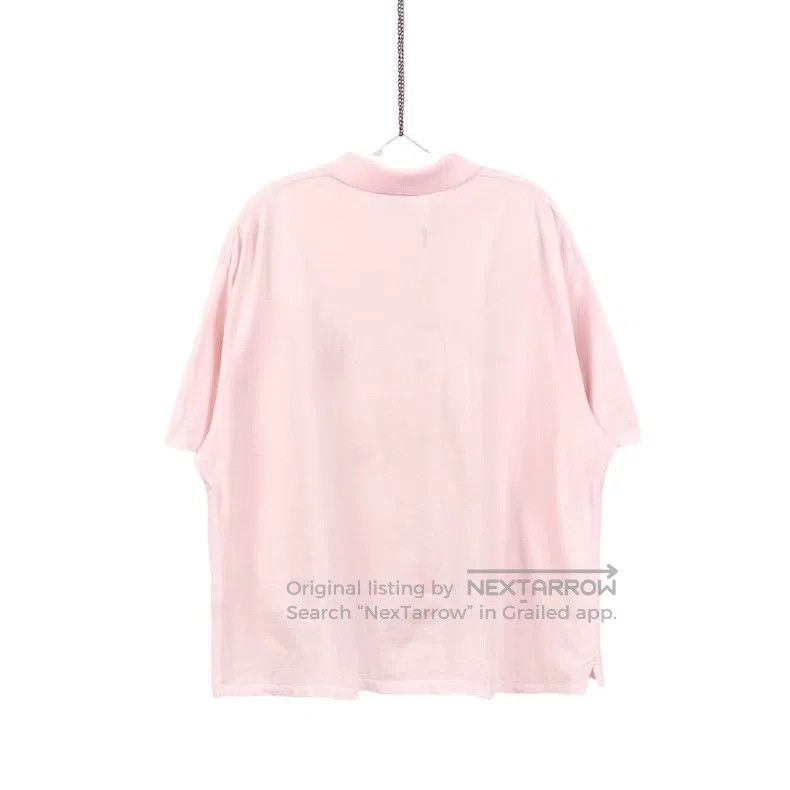 Loewe Loewe Watermelon Letter Embroidered Logo Pink Polo Shirt Size L / US 10 / IT 46 - 2 Thumbnail
