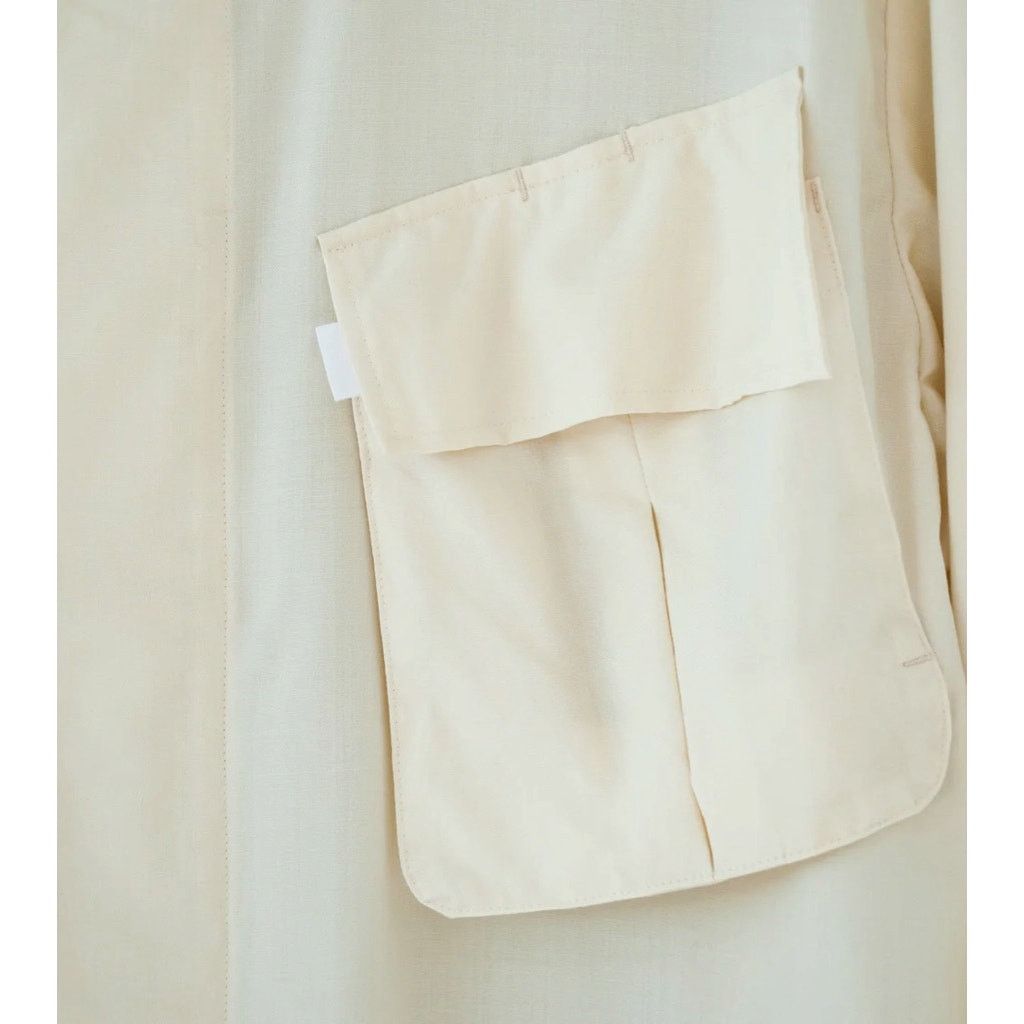 Japanese Brand S H SHIRTS Fatigue Shirt - Natural Wool Silk - L NWT $875 Size US L / EU 52-54 / 3 - 5 Thumbnail