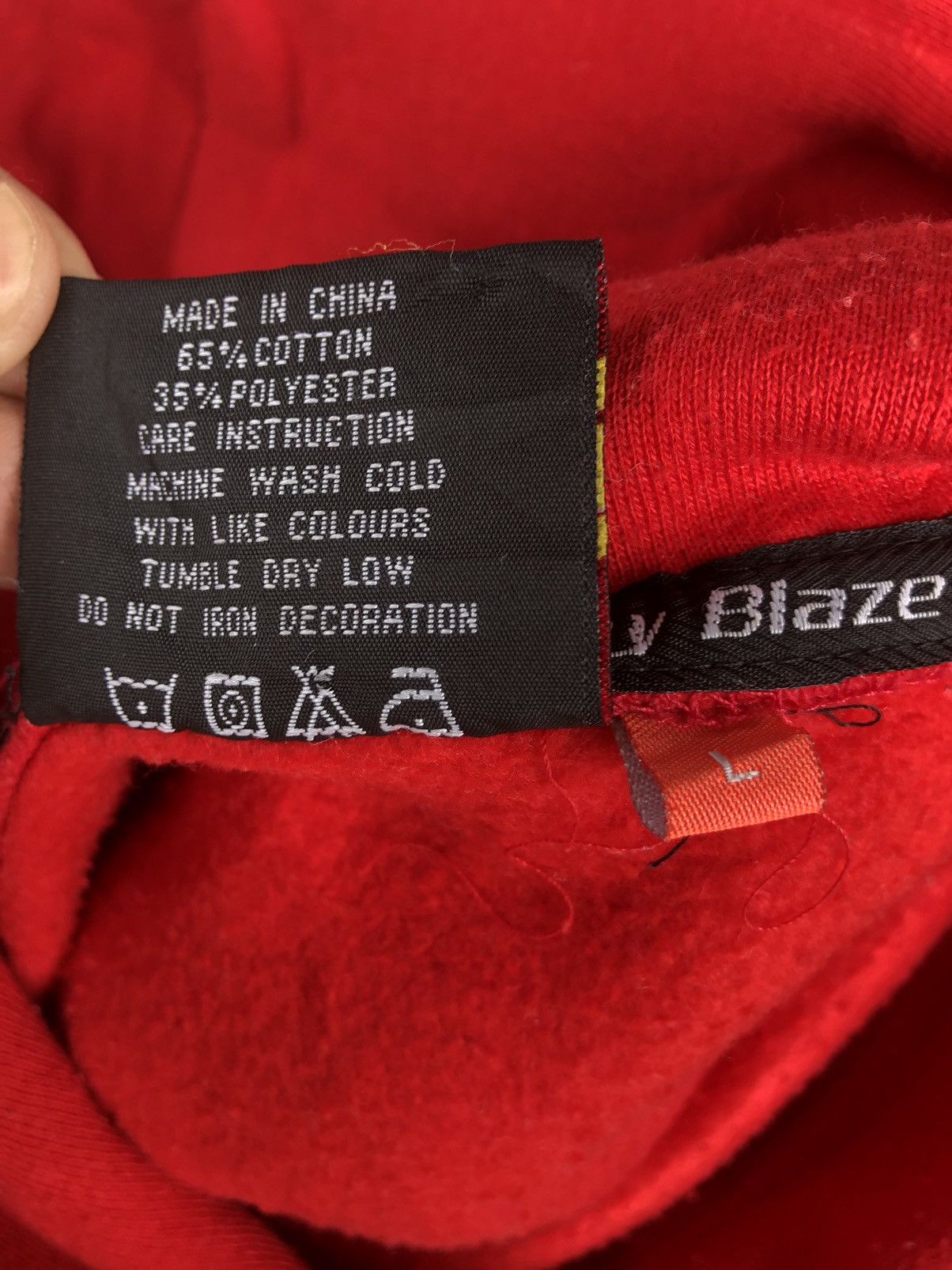 Vintage Johnny Blaze Embroidered Swearshirt Hoodie Size US L / EU 52-54 / 3 - 15 Thumbnail