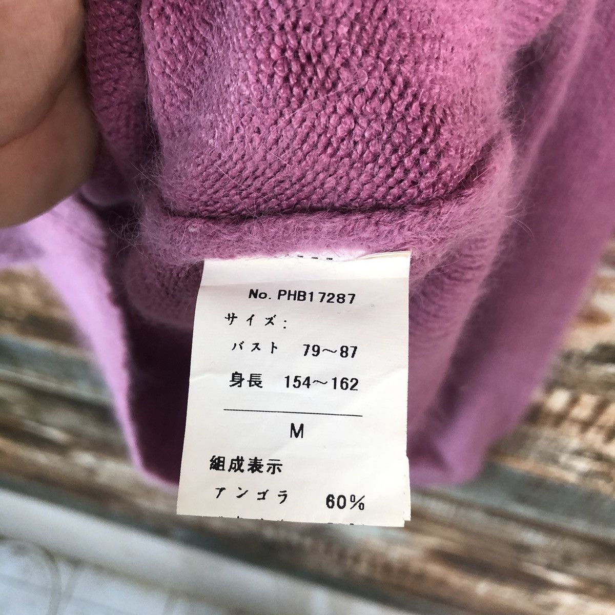 Homespun Knitwear × Japanese Brand Cheek Purple mohair fur vintage sweatshirt knitwear #A1326 Size M / US 6-8 / IT 42-44 - 11 Thumbnail