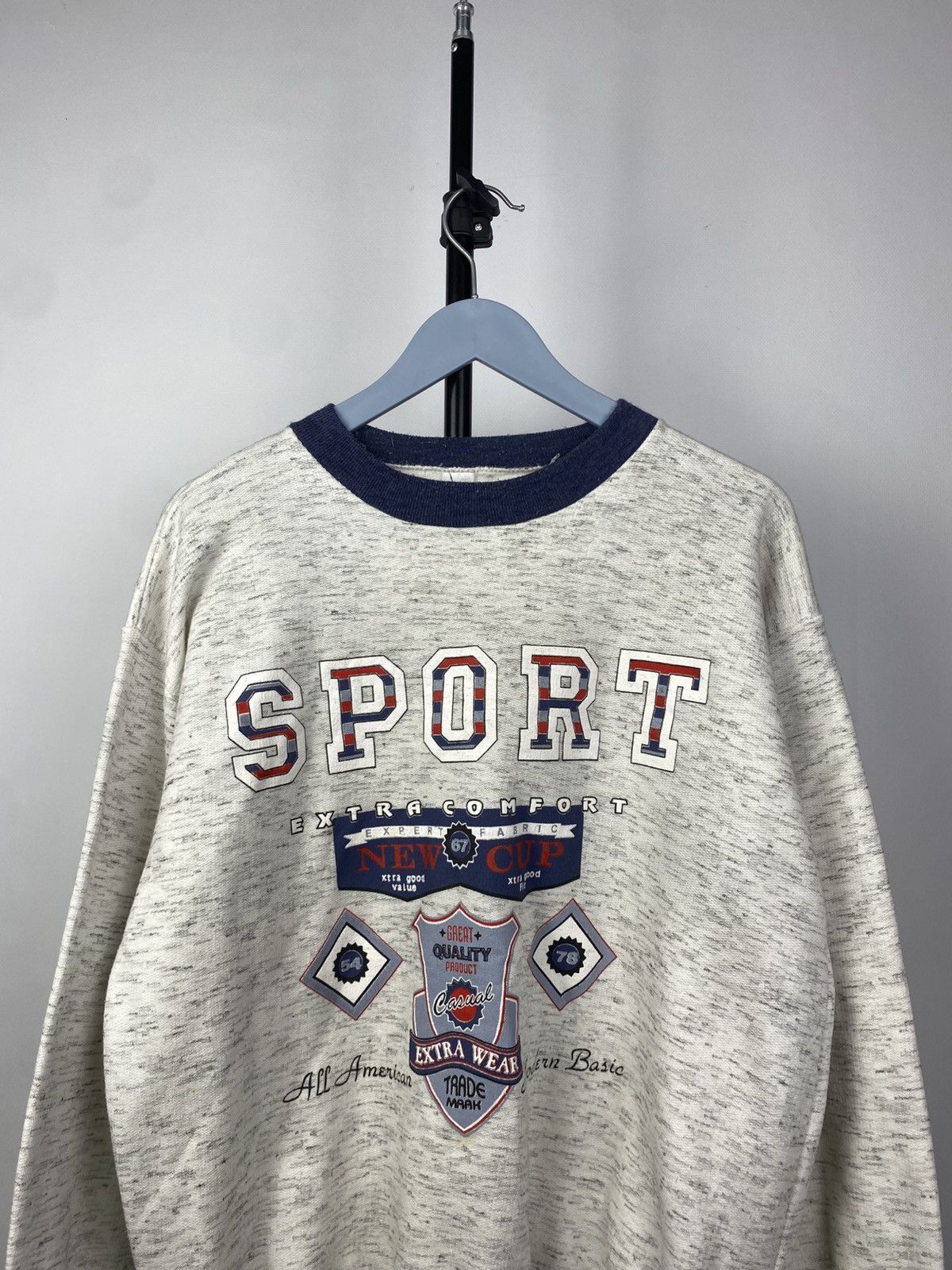 Vintage VINTAGE 90s BOXY USA Sport Big logo blank sweatshirt Size US M / EU 48-50 / 2 - 1 Thumbnail