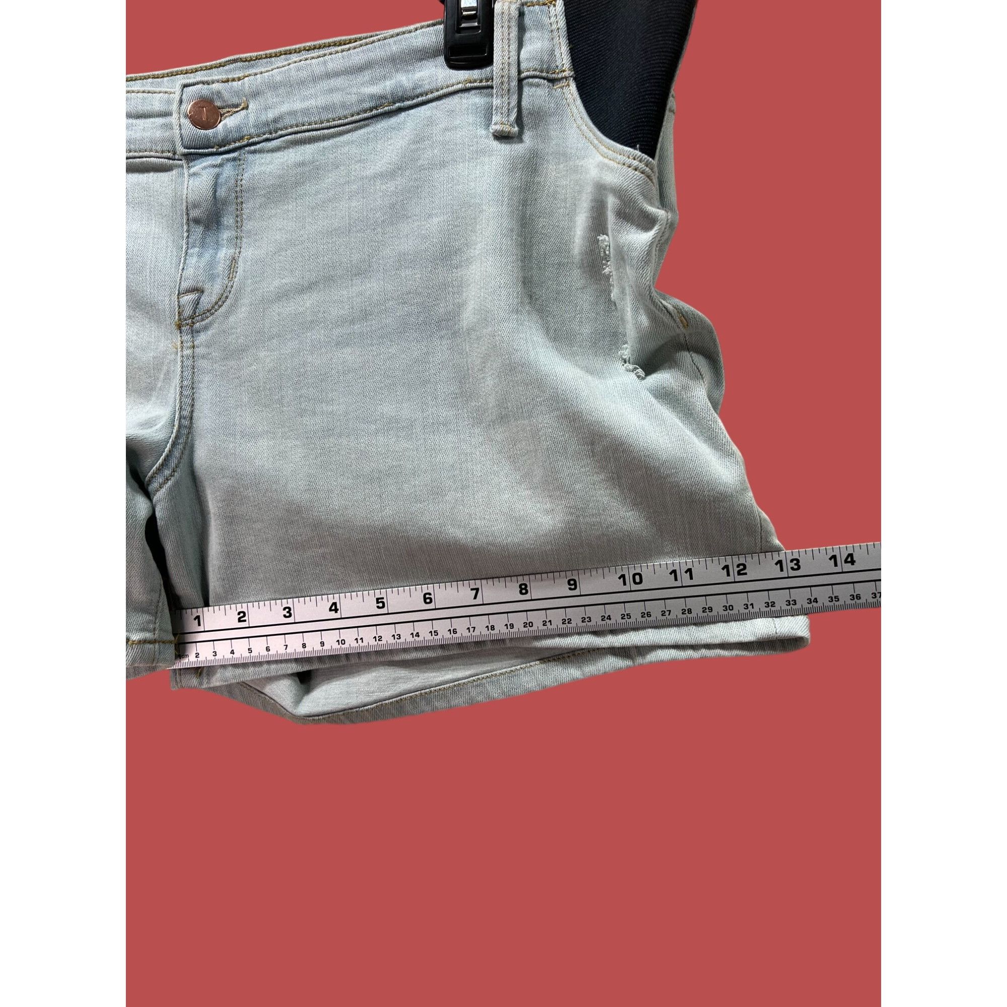 Other Isabel Maternity - Under Belly Maternity Jean Shorts - Light Size 38" / US 16 / IT 52 - 9 Thumbnail