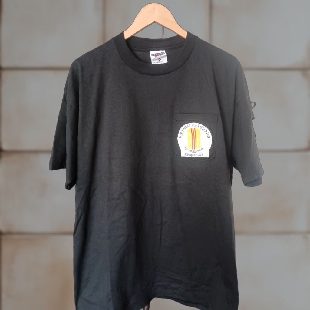Jerzees VINTAGE JERZEES T-shirt USA Military POW Vietnam Veterans Of America Chapter 974 XL Black Mens"} Size US XL / EU 56 / 4 - 1 Thumbnail