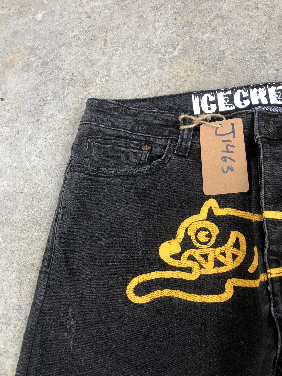 Icecream Icecream Running Dog Logo Distressed Jeans Size US 34 / EU 50 - 15 Thumbnail