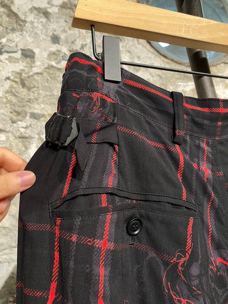 Y's Y's size 2 Black and red baggy pants Size US 28 / EU 44 - 7 Thumbnail