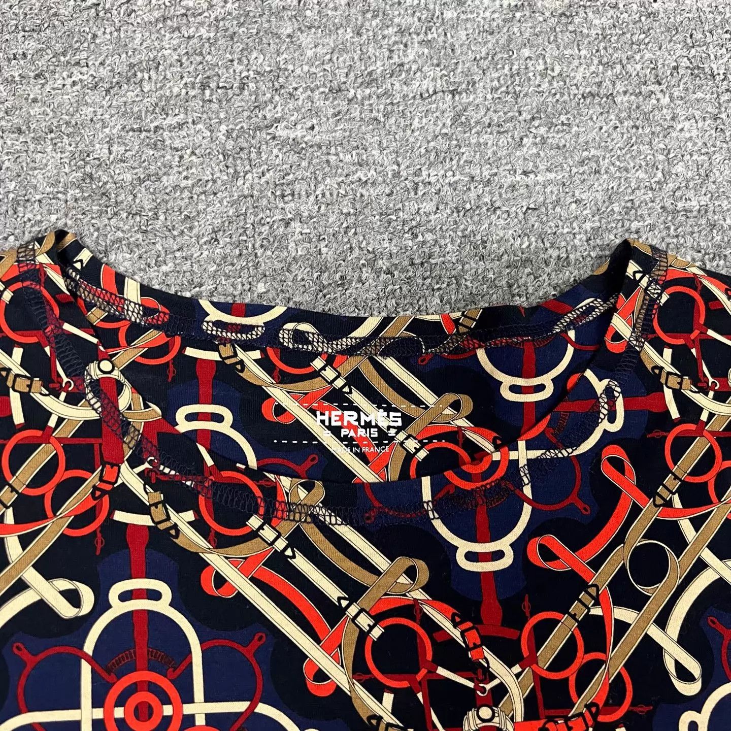Hermes Hermes All Over Print Short Sleeve T-Shirt Women's 34 99New Size XS / US 0-2 / IT 36-38 - 4 Thumbnail