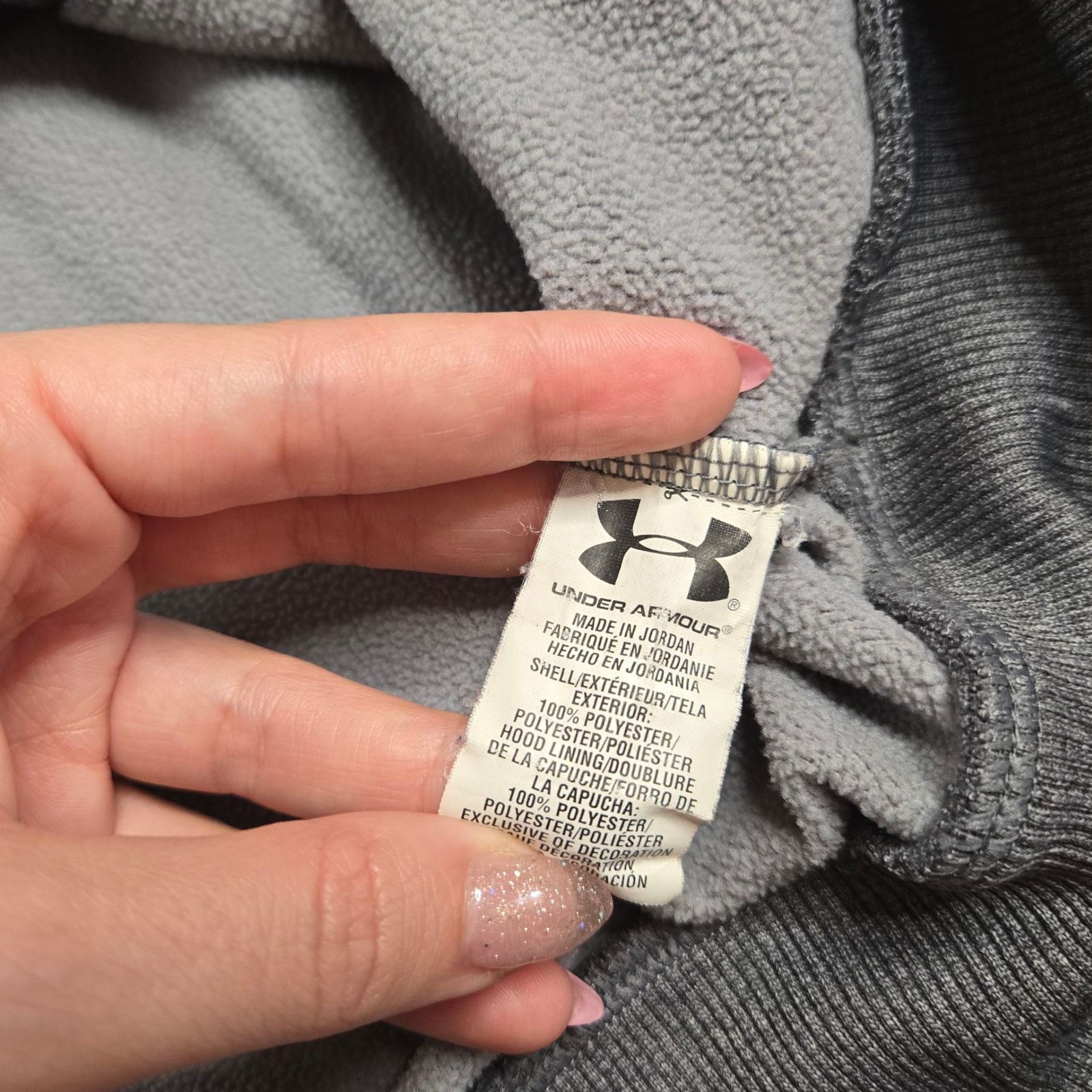 Under Armour Under Armour Storm Gray Pullover Logo Hoodie Size Large Size L / US 10 / IT 46 - 8 Thumbnail