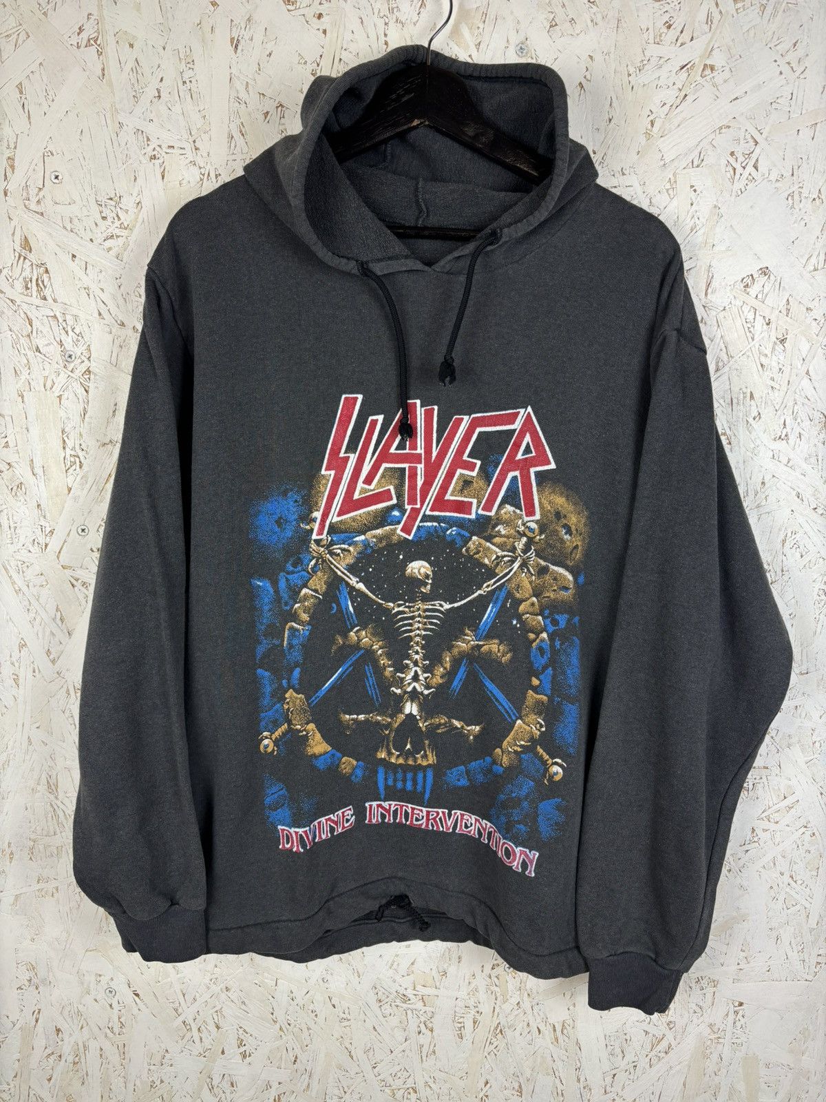 Band Tees 90s Slayer Divine Intervention 1994 Metal Band Hoodie ~M Size US M / EU 48-50 / 2 - 1 Thumbnail