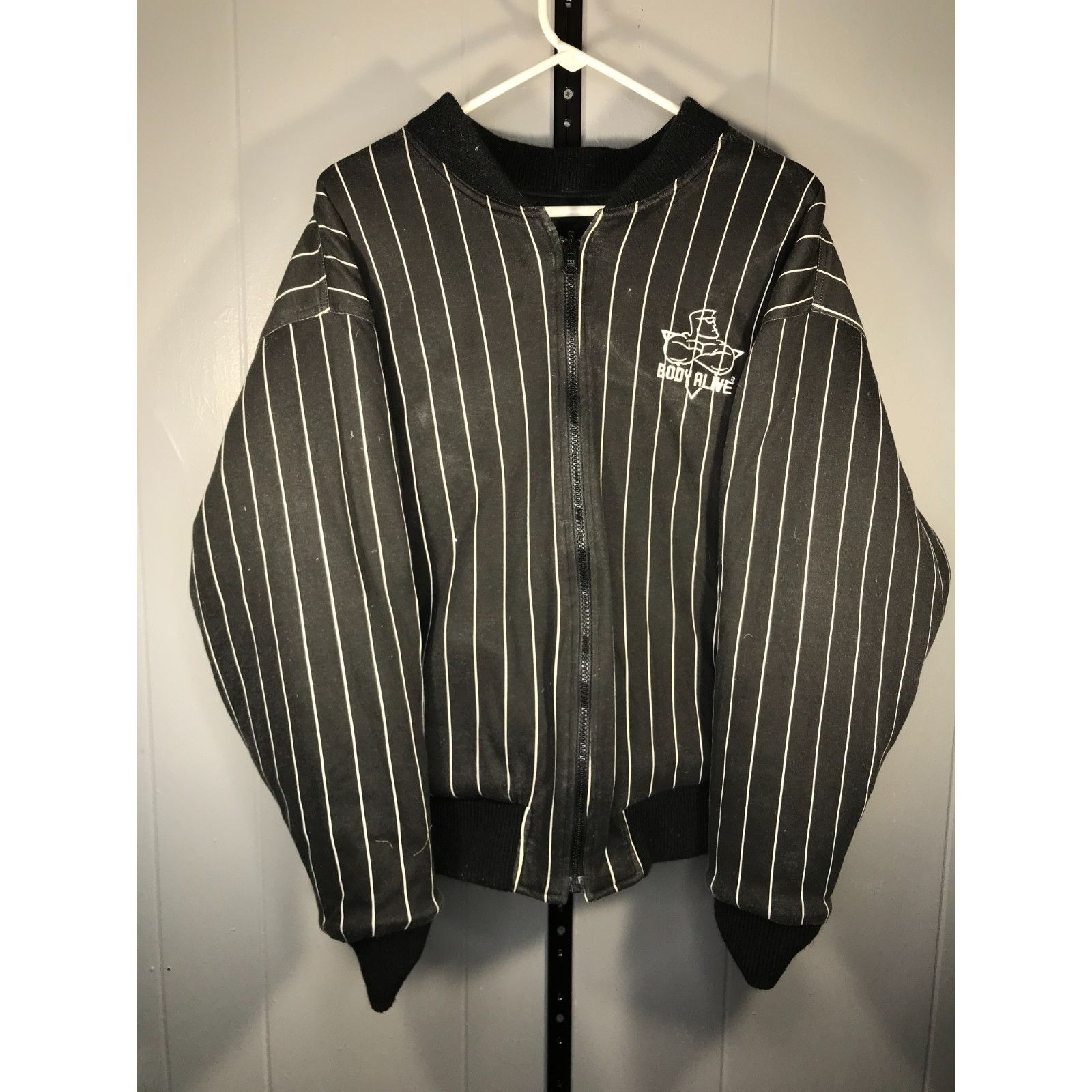 Other Vintage Body Alive Quilted Jacket Weightlifting Bodybuilder Size US L / EU 52-54 / 3 - 2 Thumbnail