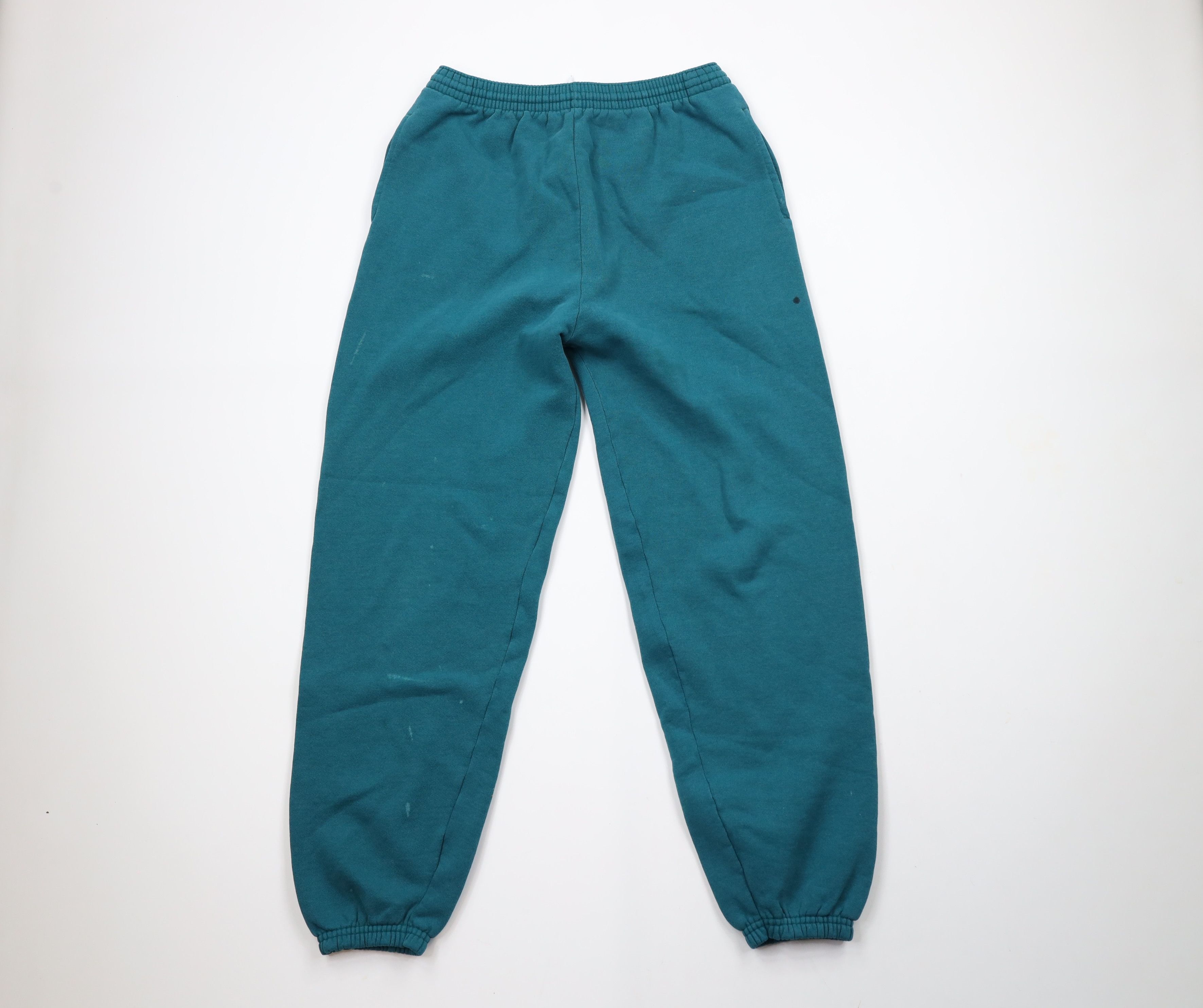 Vintage Vintage 90s Streetwear Blank Heavyweight Sweatpants Joggers Size US 36 / EU 52 - 1 Thumbnail