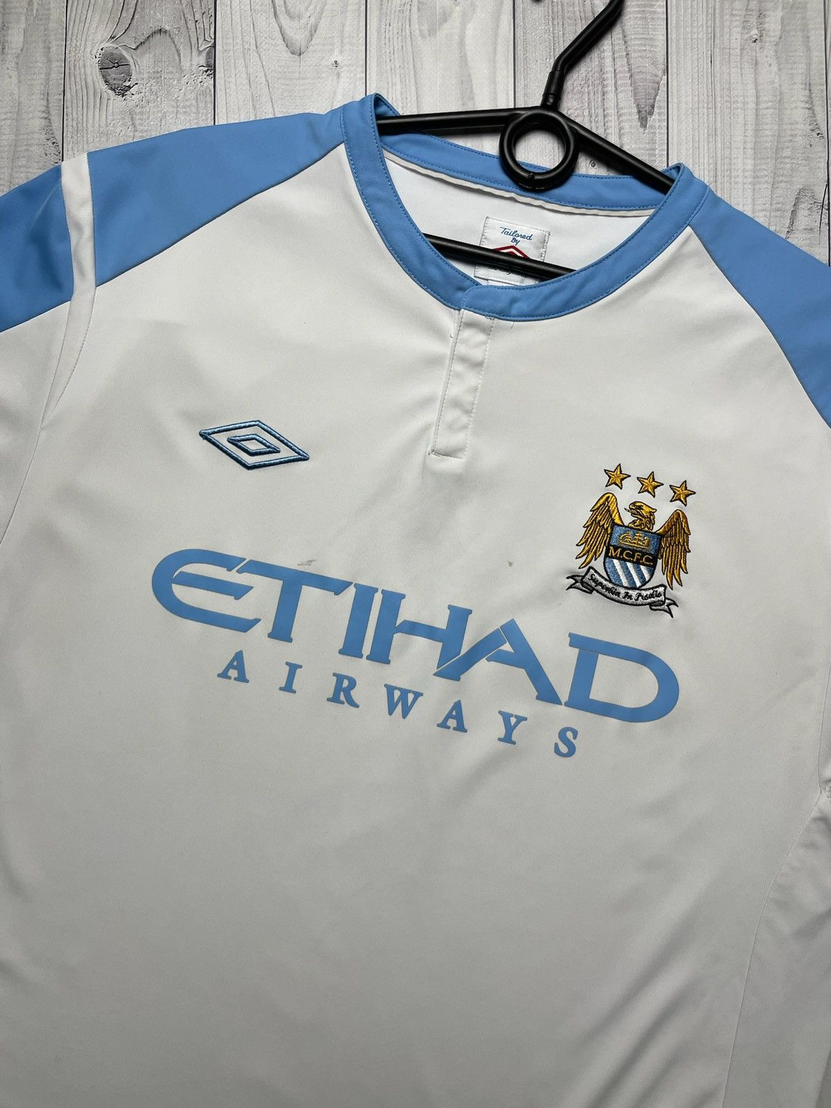 Umbro × Vintage Vintage Umbro Manchester city soccer jersey size XXL Size US XXL / EU 58 / 5 - 2 Thumbnail