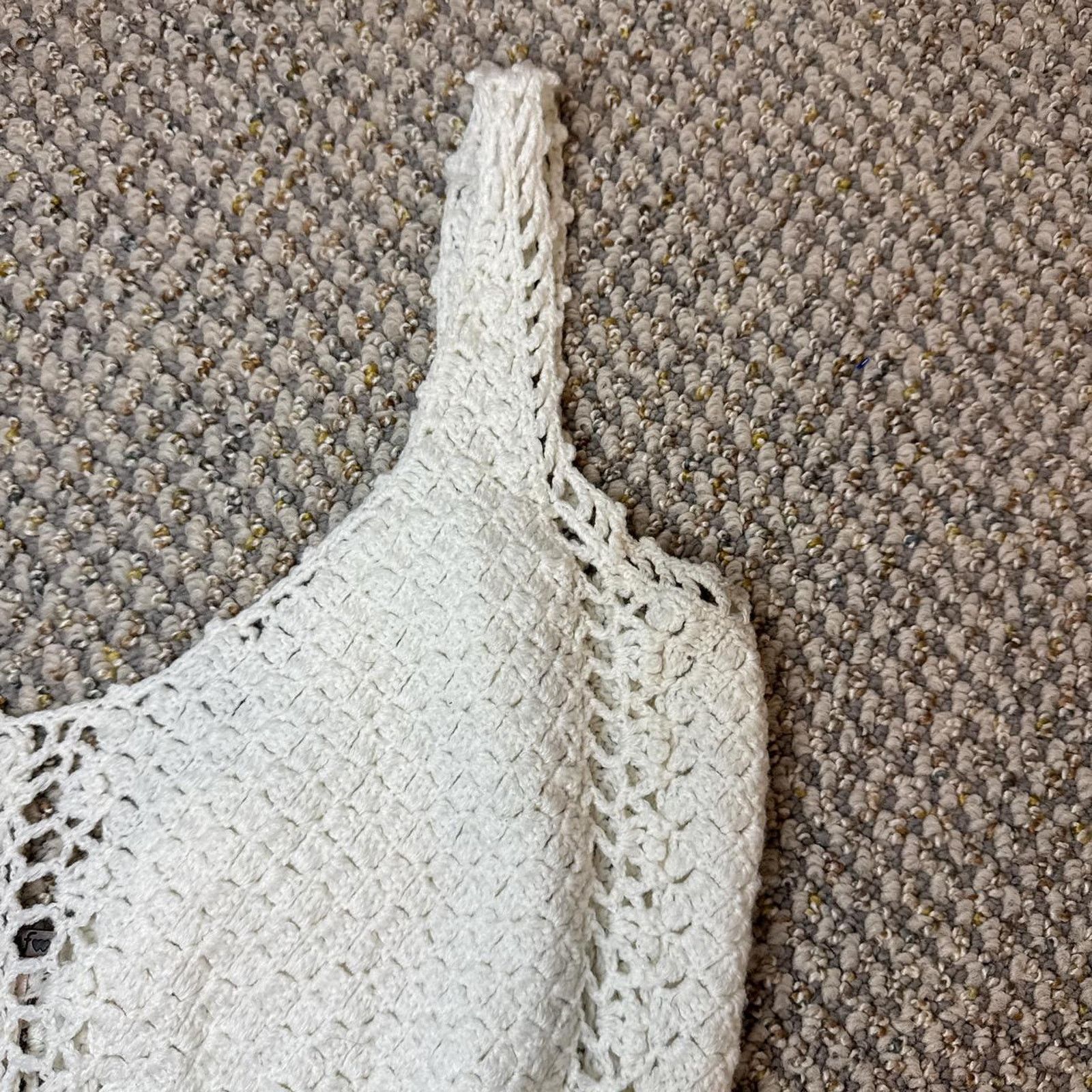 Other Cute white crochet fringe boho tank Size S / US 4 / IT 40 - 7 Thumbnail