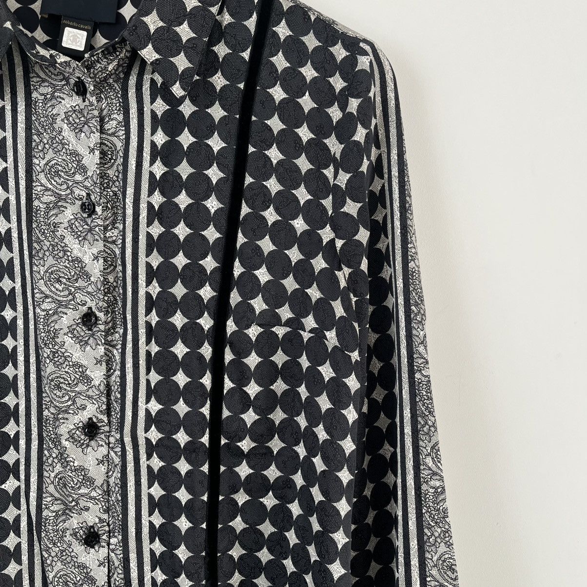 Roberto Cavalli Vintage Roberto Cavalli by Class Cavalli blouse 100% silk Size M / US 6-8 / IT 42-44 - 5 Thumbnail