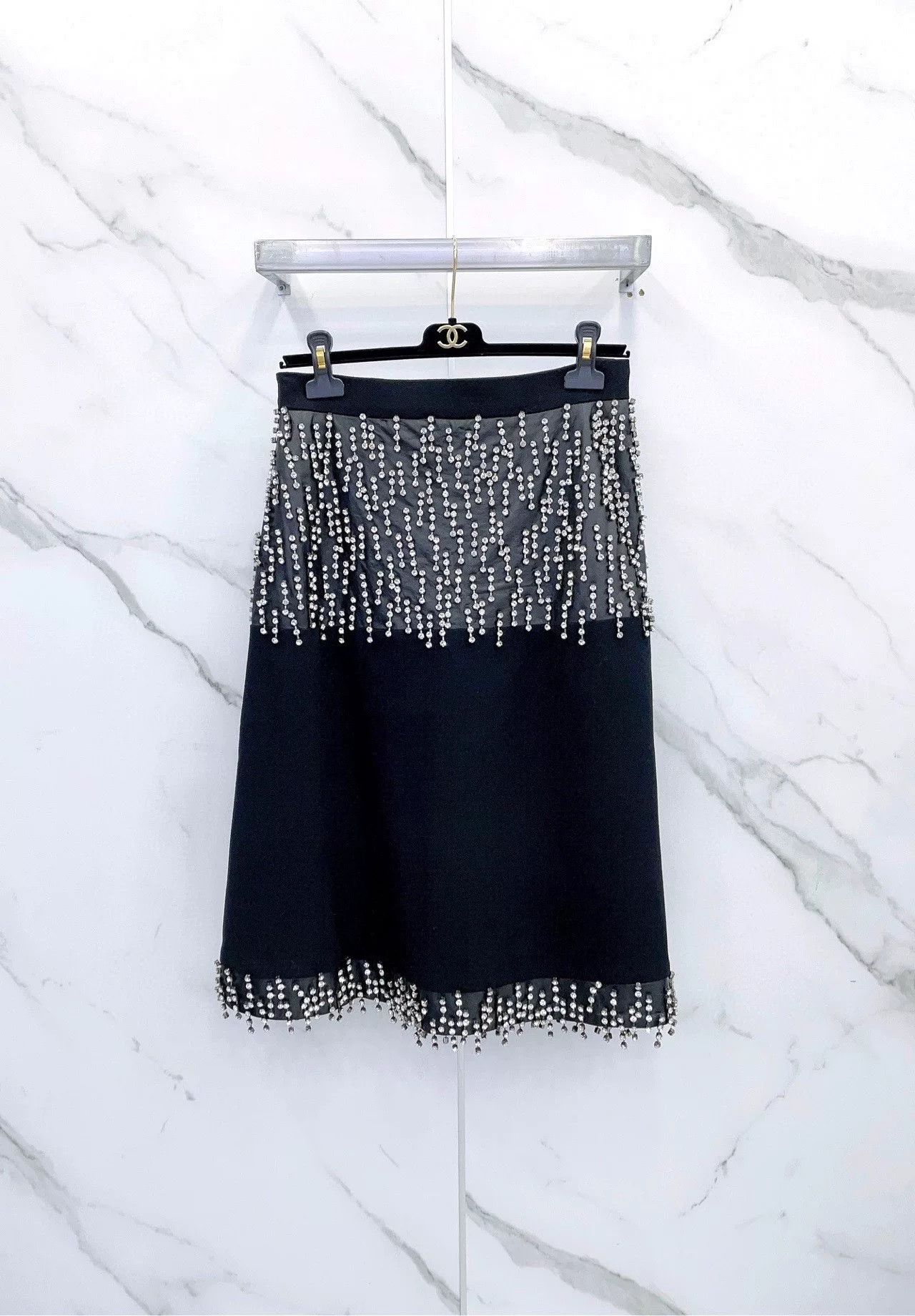 Christopher Kane Christopher Kane Black Studded Skirt Size 42" / US 20 - 1 Thumbnail