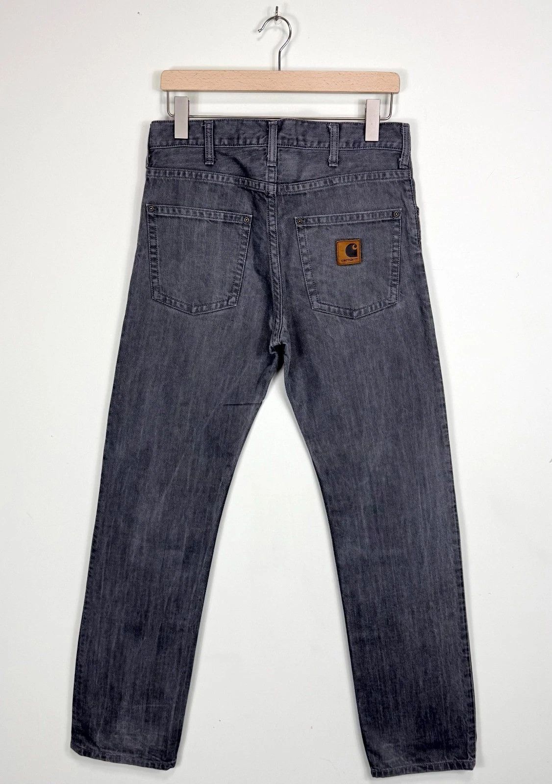 Carhartt Wip Carhartt WIP Slim Pant Grey Denim Jeans 31x34 Size US 31 - 3 Thumbnail