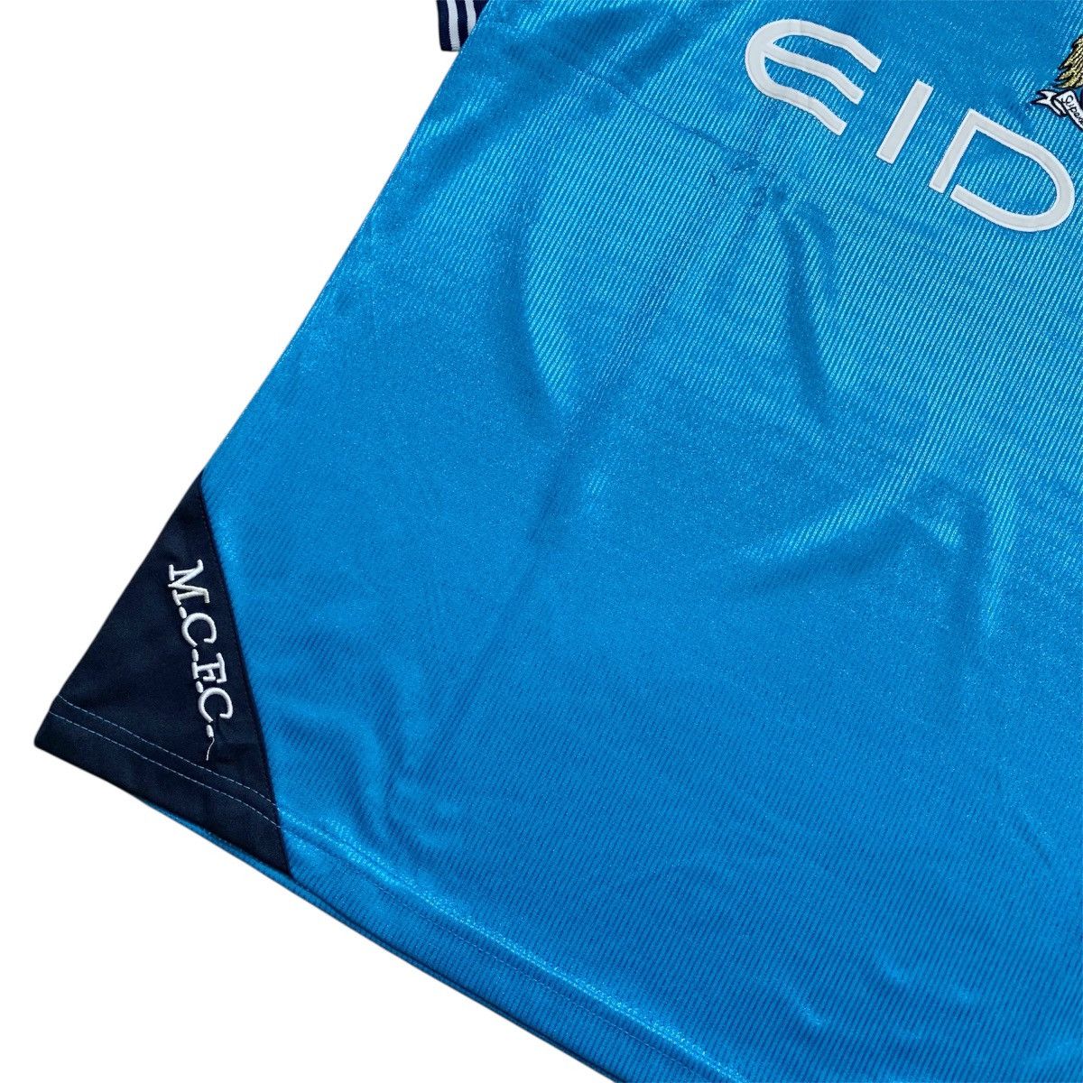 Le Coq Sportif Vtg 90s Le Coq Sportif Manchester City 'EIDOS' Home Jerseys Size US M / EU 48-50 / 2 - 4 Thumbnail