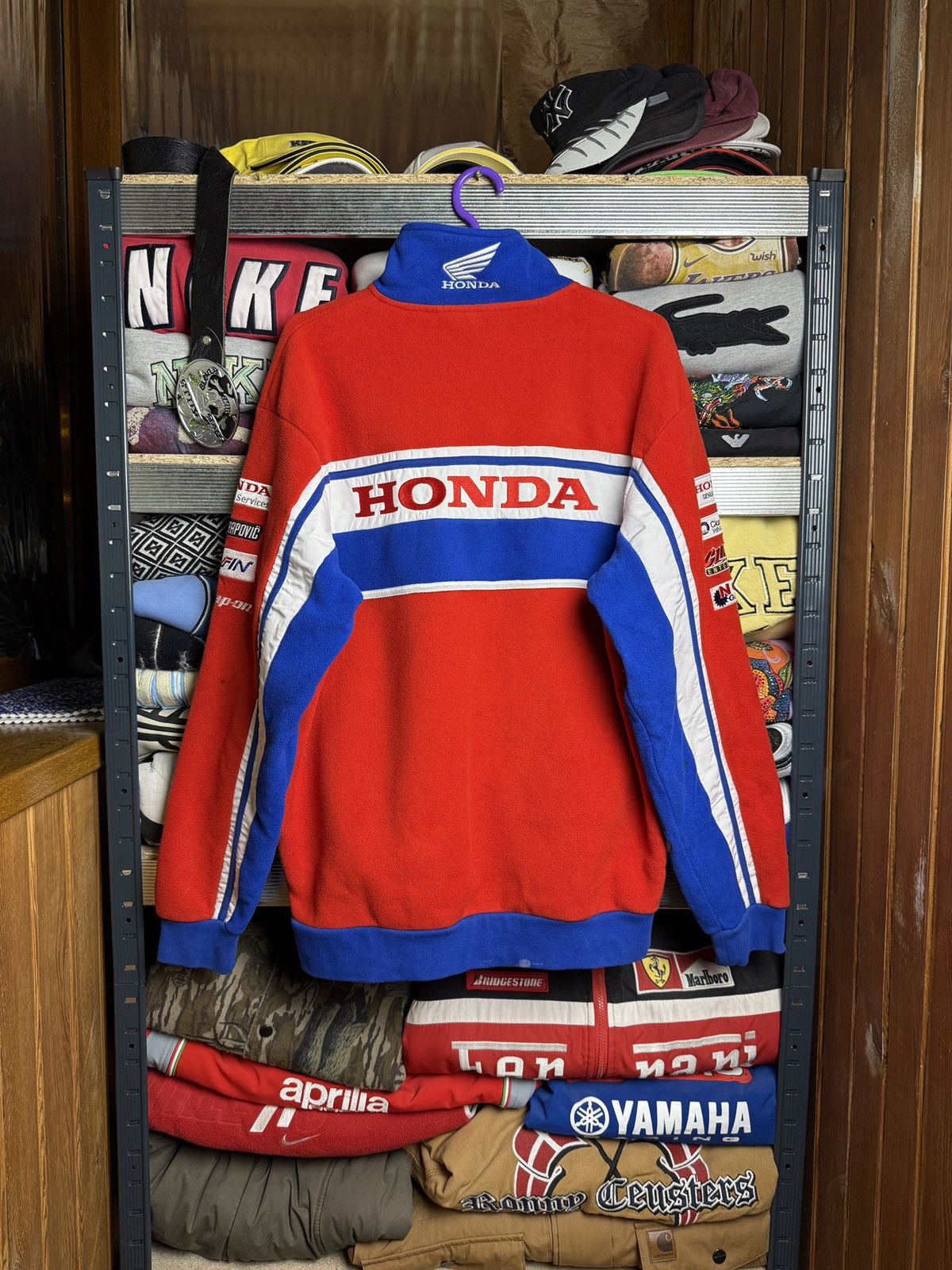 Honda Vintage Honda Racing Fleece Zip Jacket Size M Size US M / EU 48-50 / 2 - 2 Thumbnail