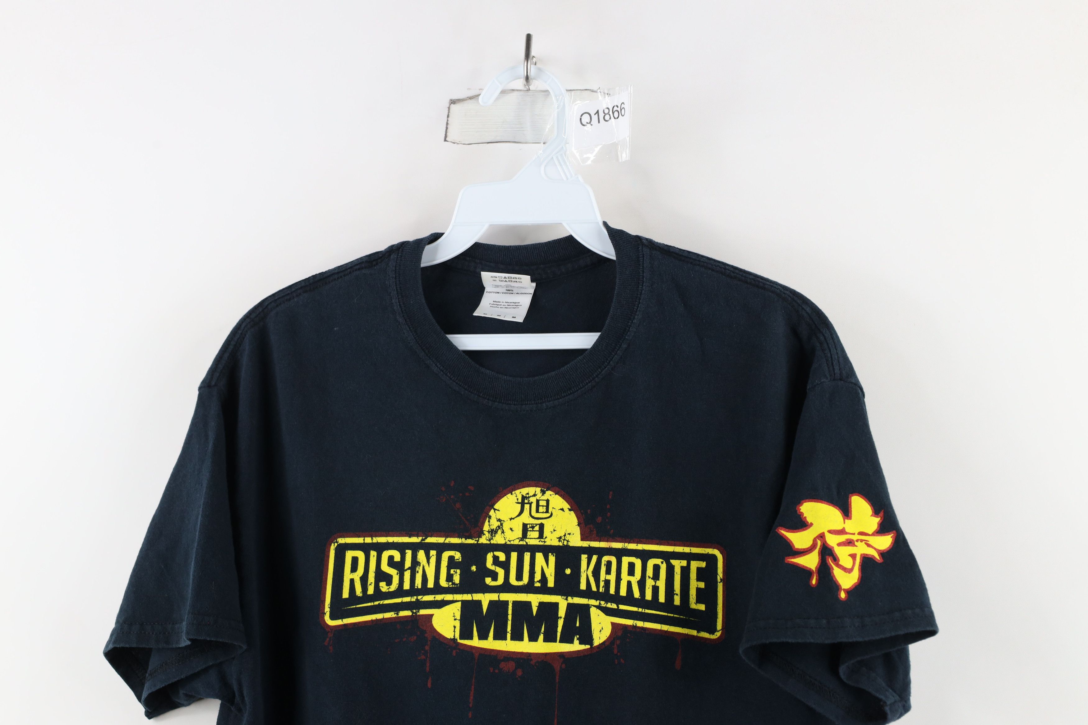 Vintage Vintage Streetwear Sun Karate MMA Samurai T-Shirt Black Size US M / EU 48-50 / 2 - 2 Thumbnail
