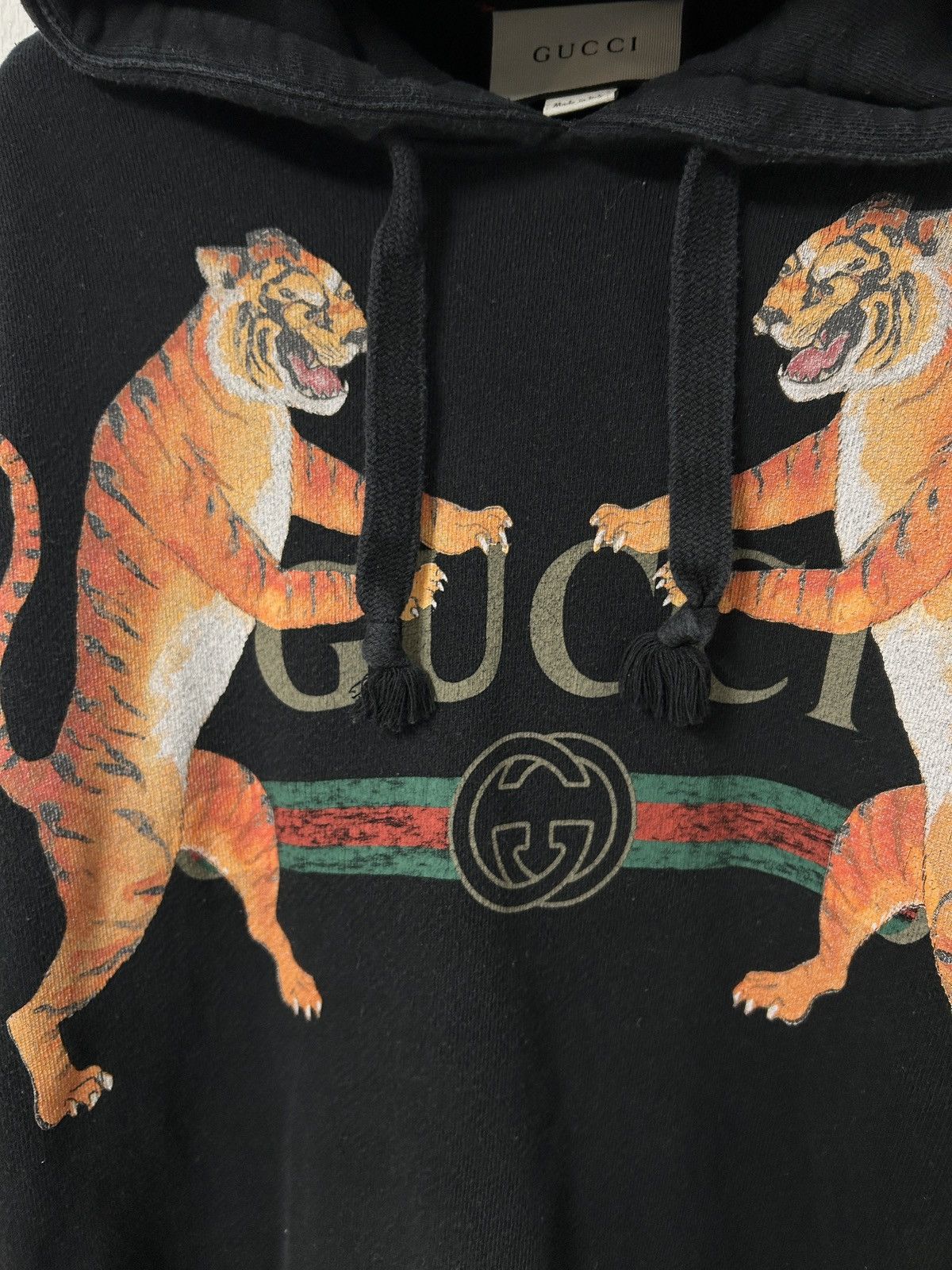 Gucci 2017 Bengal Tiger Logo Hoodie Size US XXS / EU 40 - 3 Thumbnail