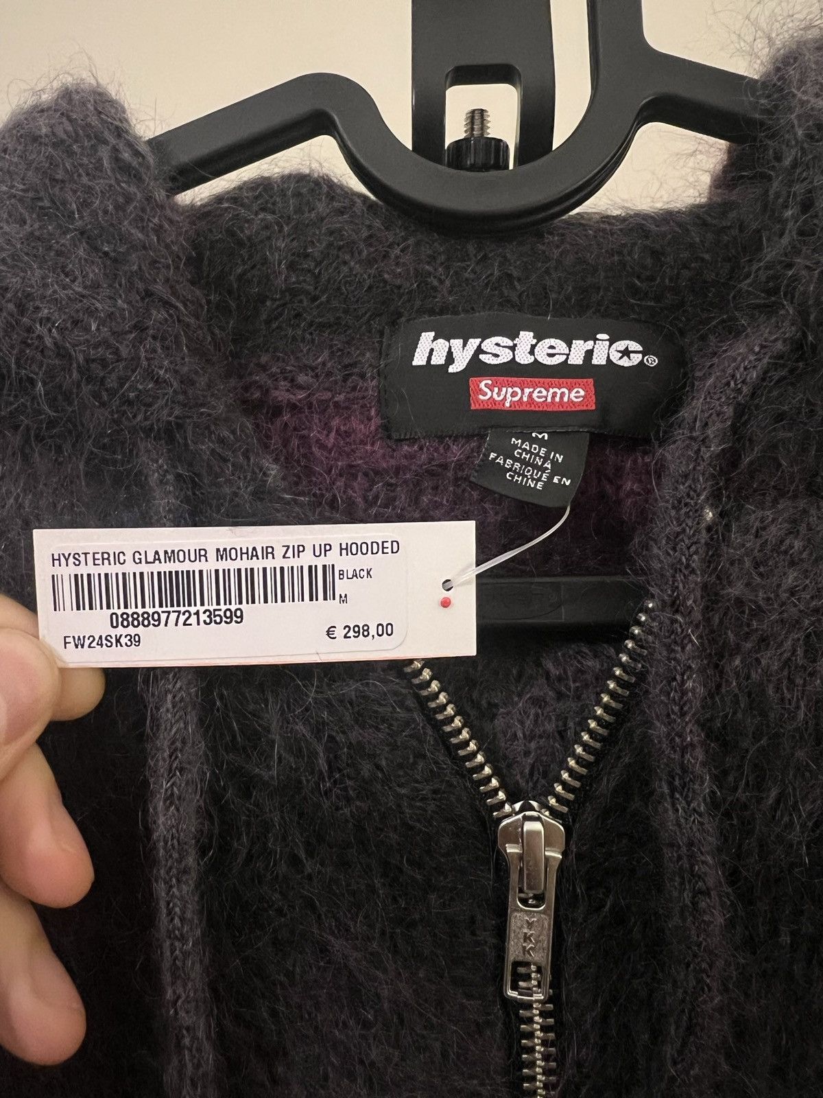 Hysteric Glamour × Supreme Supreme®/Hysteric Glamour Mohair Zip Up Hooded Sweater Size US M / EU 48-50 / 2 - 4 Thumbnail