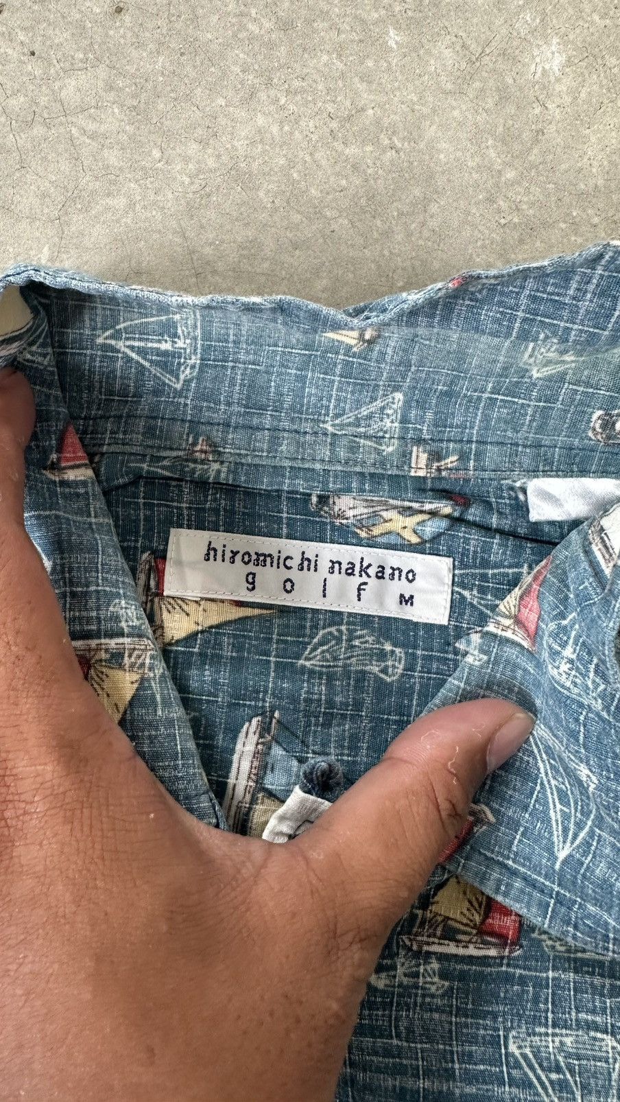 Japanese Brand HIROMICHI NAKANO GOLF BUTTON DOWN Size US M / EU 48-50 / 2 - 5 Thumbnail